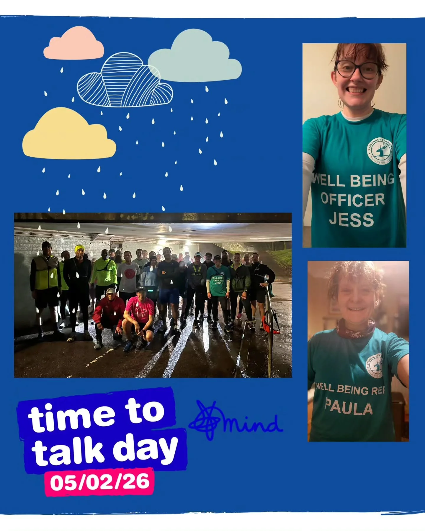 Tonight, yet again in the rain, we tackled the hill repeats. 5 times at 30, 45 &amp; 60 second intervals. What a great way to support our mental well-being as well as our physical well-being! 

Thanks to Esther &amp; Russ for a great session working 