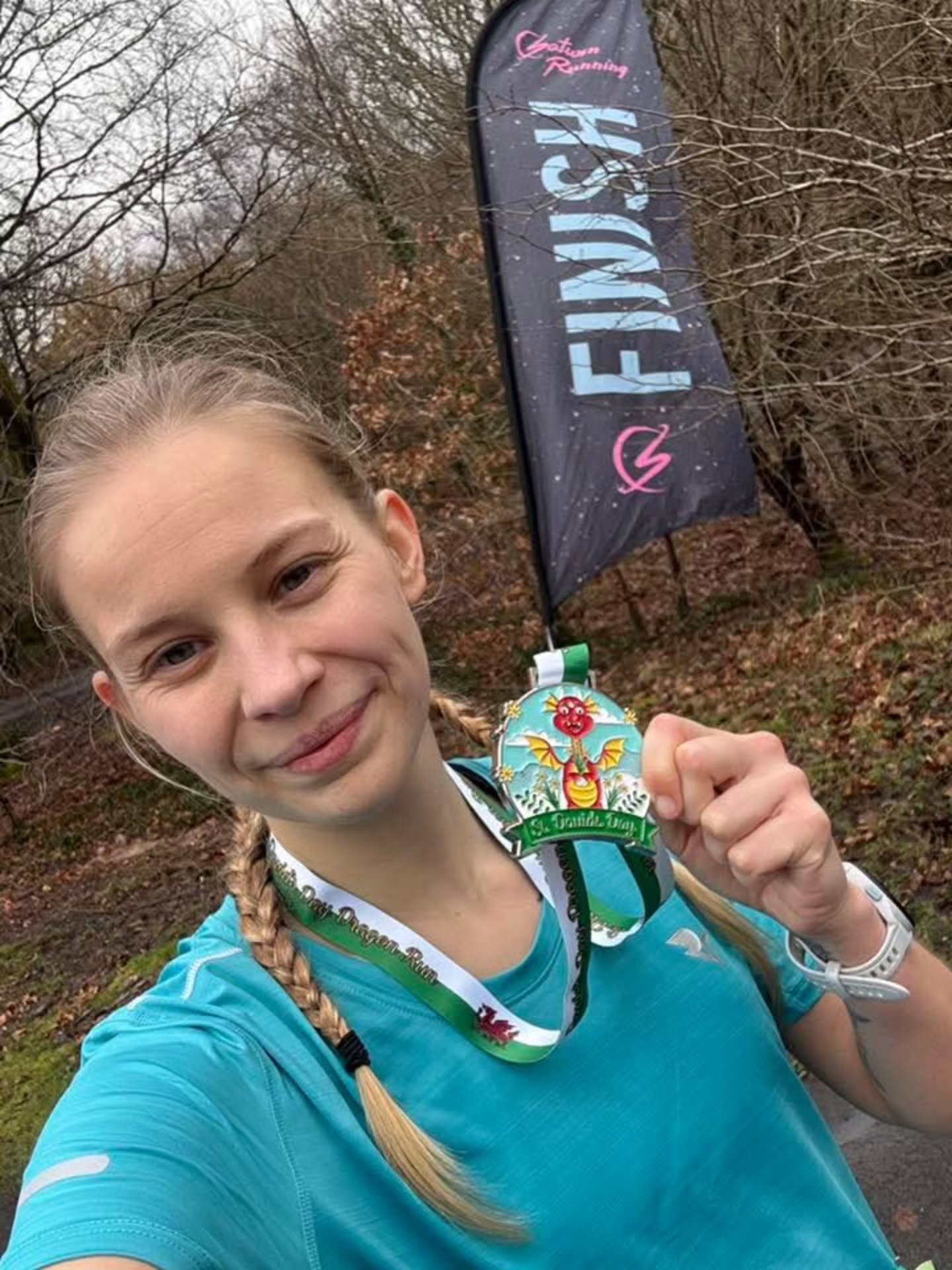 To celebrate the start of March, Bethany Harris had a little trip over to Wales for the St. Davids Day Dragon Run, where she ran a season's best half-marathon, clocking in at 2:43:31.

She said it was a beautiful run through Dare Valley Country Park 