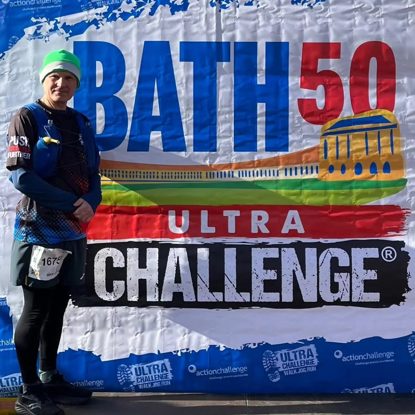 Last Saturday Chris Rowlands took on his fourth ultra challenge - the Bath 50. Not being content with just 50k, this one also had significant elevation gain at nearly 1100m with some absolutely leg killing hills! ⛰️

He was very happy with how this w