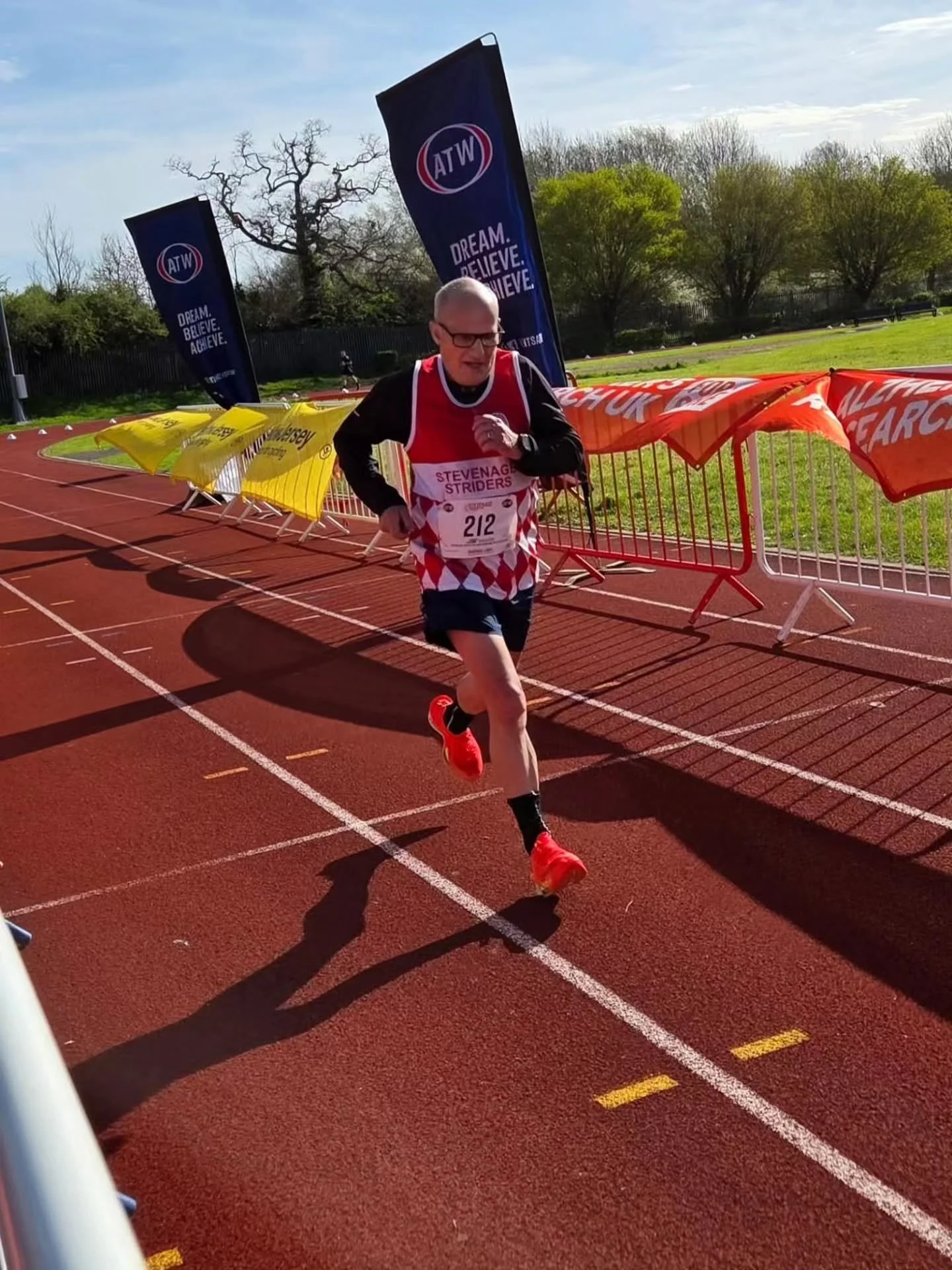 Stevenage Spring 10k

Helder Soares 41.30 10th overall, 1st in my category.

Aaron Jeffrey PB 🏅52.06 Went out for a PB today. Knew it was a hard route having done it last year, really happy with a new PB, knocking 1 min 18secs off.
Gemma Smith PB 🏅