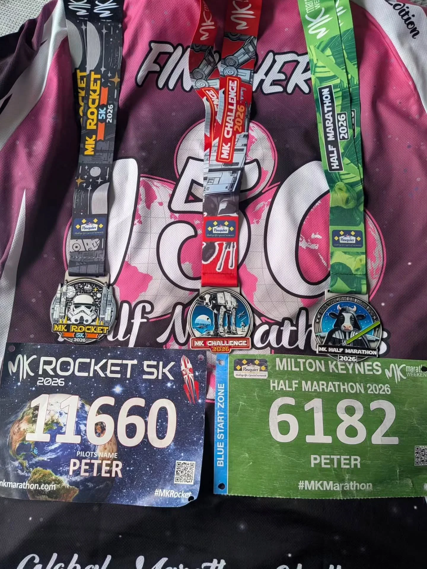 Milton Keynes Half Marathon on Bank Holiday Monday

Both Peter Monk and Antony Thompson took on this challenge, with Peter coming in at 2:06:22 commenting on how it was a &ldquo;Fantastic race&rdquo; with &ldquo;plenty of support&rdquo; He also earne