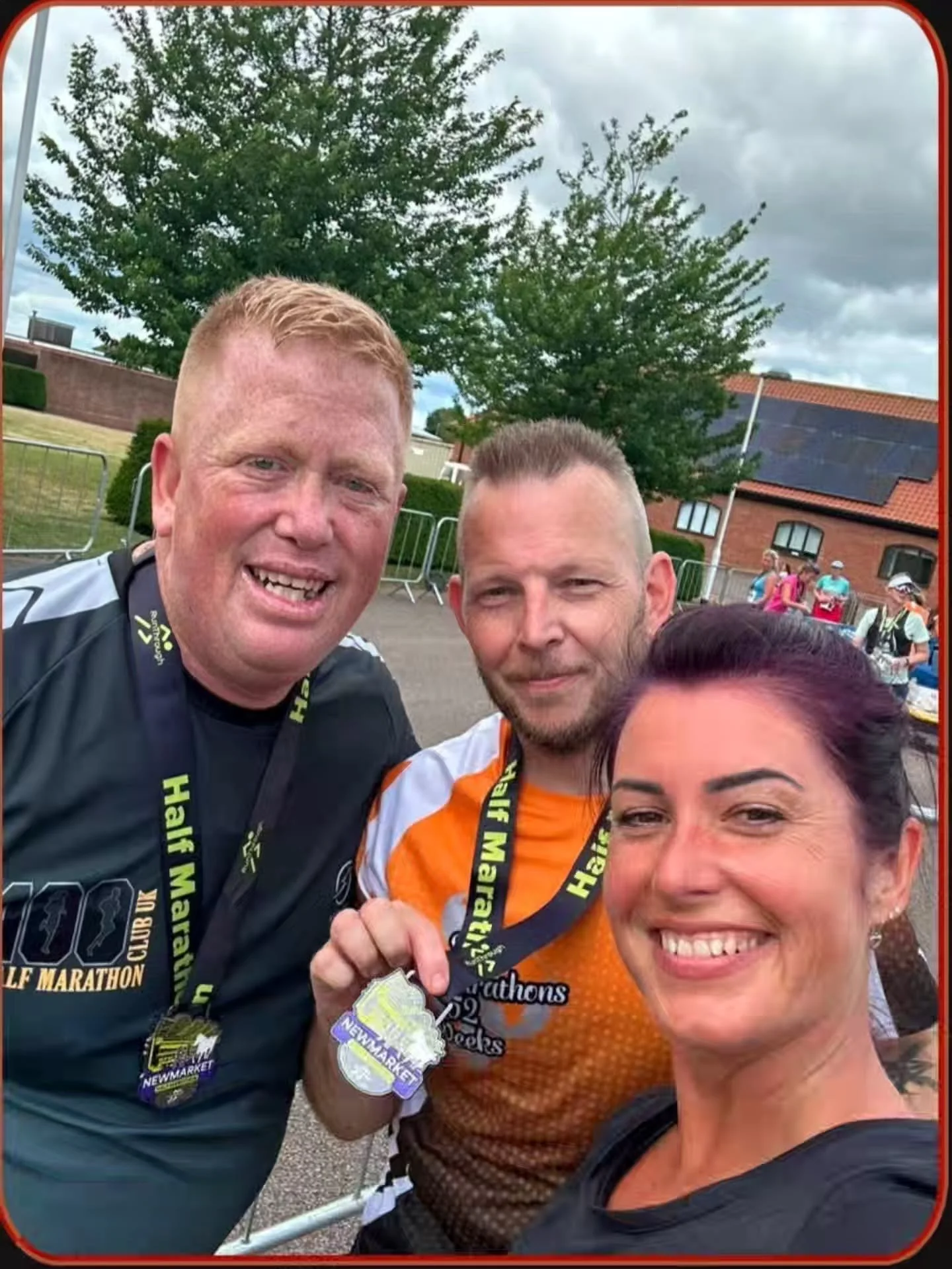 Two Striders headed out for the Newmarket Half Marathon, with Russell Edwards coming in at 2:37:51 and Ian McClements at 2:38:00. Russell said
"Half Marathon No.67 and there were some ugly hills to get up and over, but I had the best company Ian