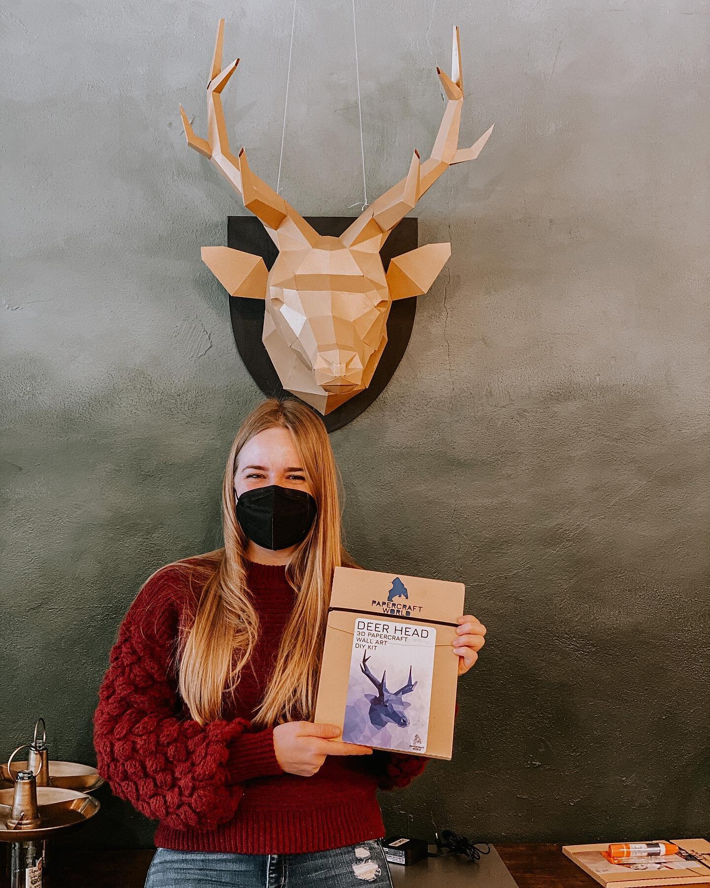 👩🏼&zwj;🎨 Gabrielle made our stag head 🦌, and now you can make your own too! Choose from elephant, sloth, bear, and more! 

#junipertreemarket