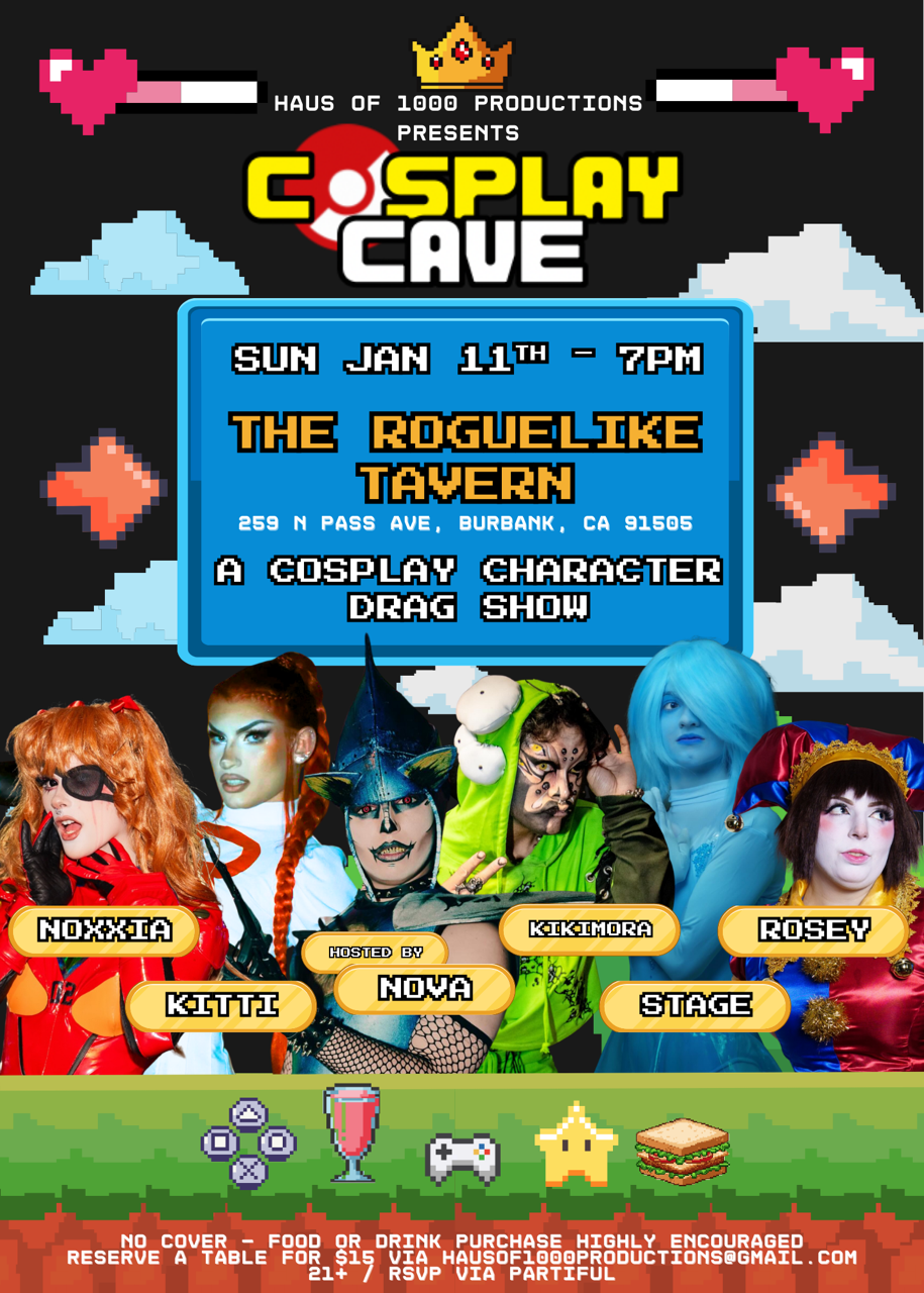 Cosplay Cave Drag Night!