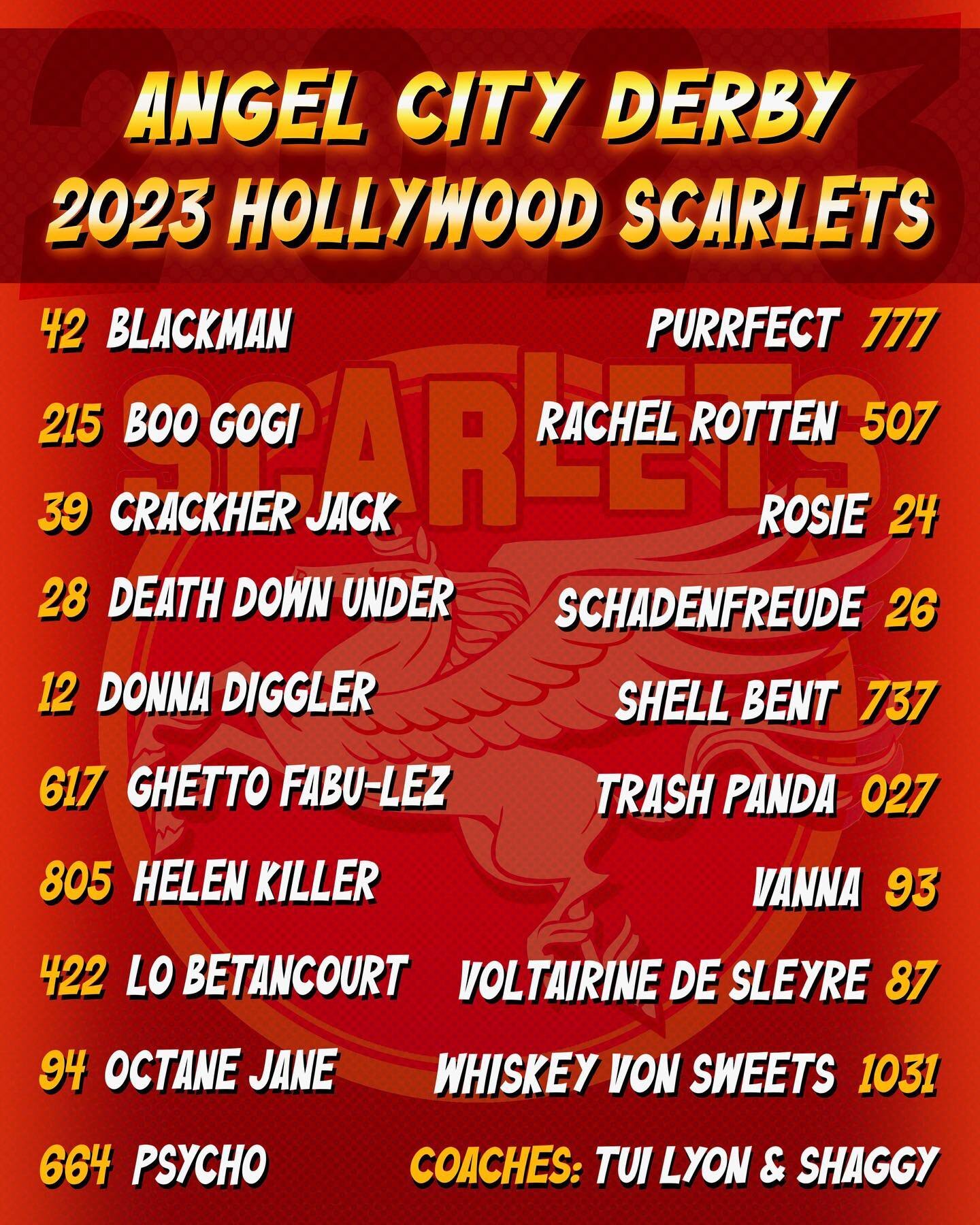 LIGHTS ⚡️CAMERA 🎥 ACTION 💥 Roll out the red carpet for your 2023 Hollywood Scarlets! These powerhouses promise to be a box office smash and bring all the action, drama and comedy you could hope for on the track. ⭐️⭐️⭐️⭐️You won&rsquo;t want to miss