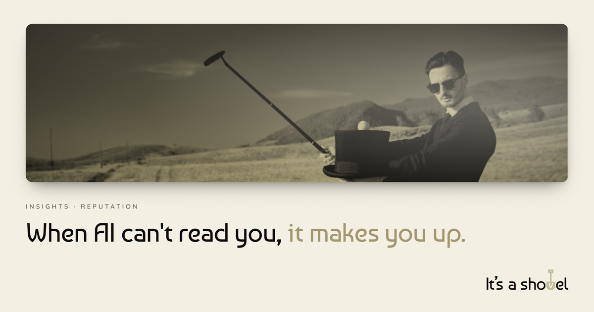 When AI can't read you, it makes you up