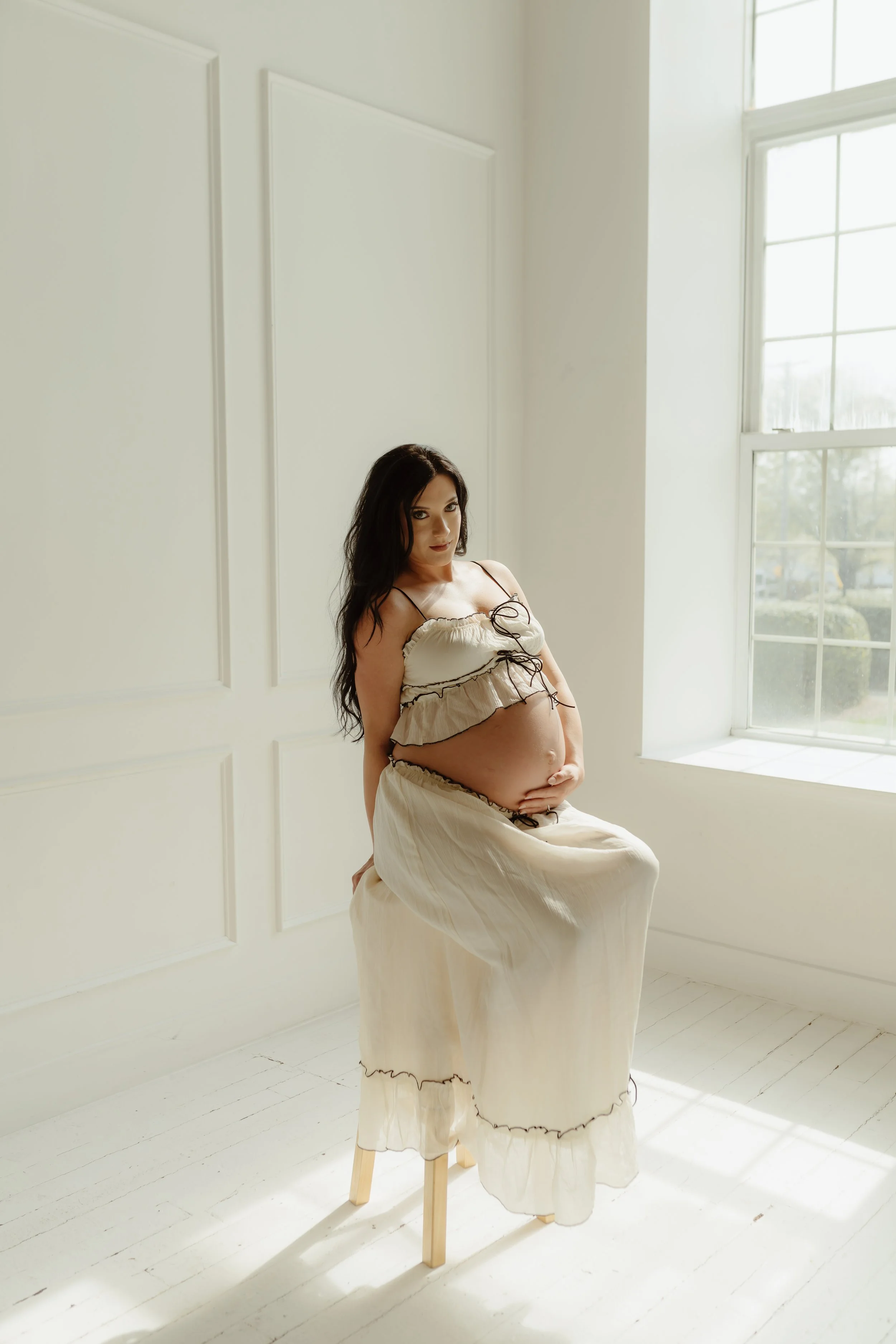 Maureen's Maternity Session at Wildflower Studio