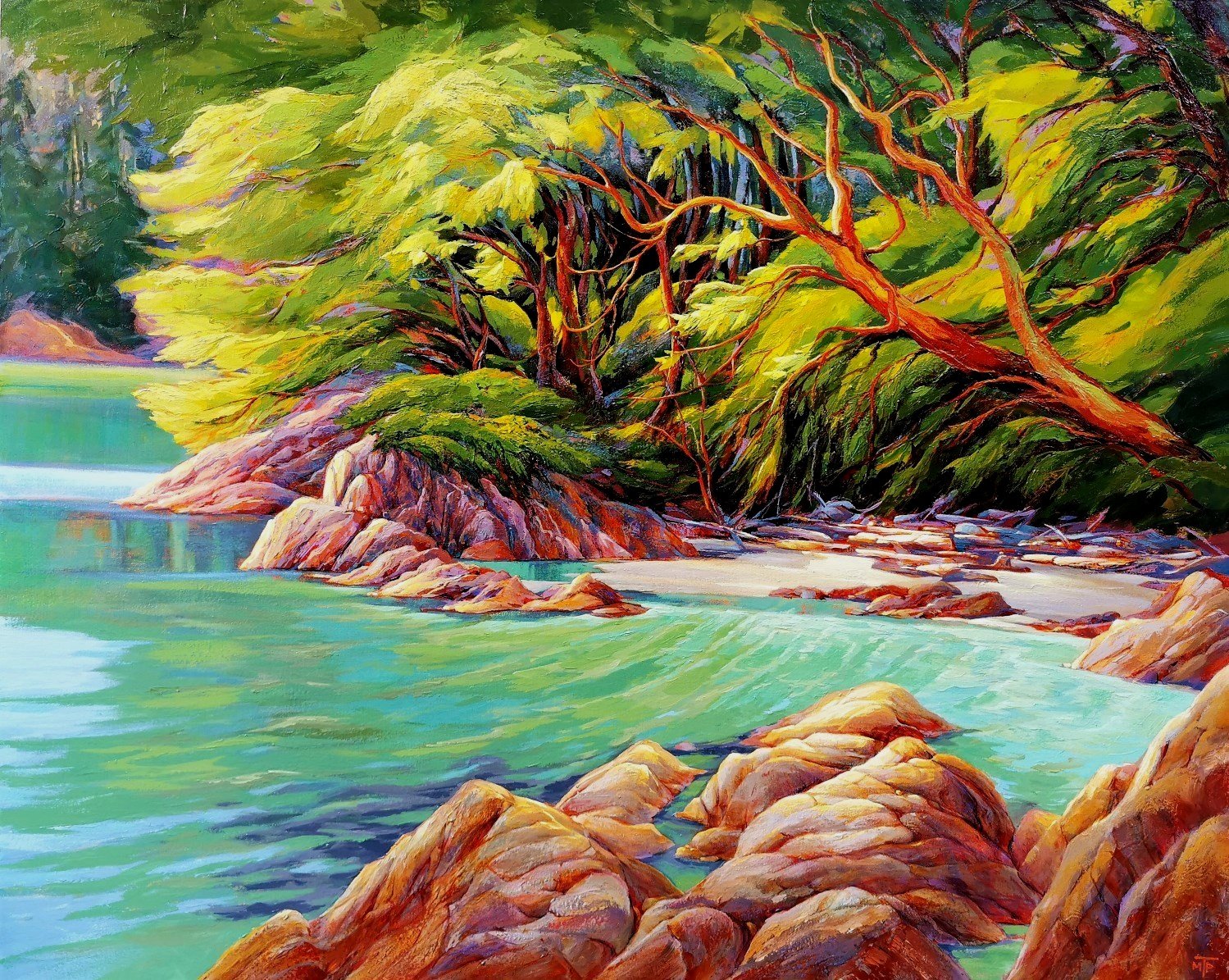  Island Respite   Acrylic on canvas, 48x60 inches, $7,000  