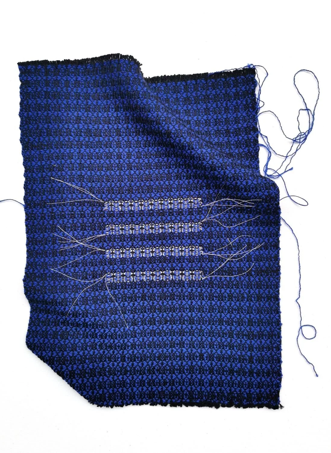  Celestial Guardians , 2026, cotton and metallic thread 