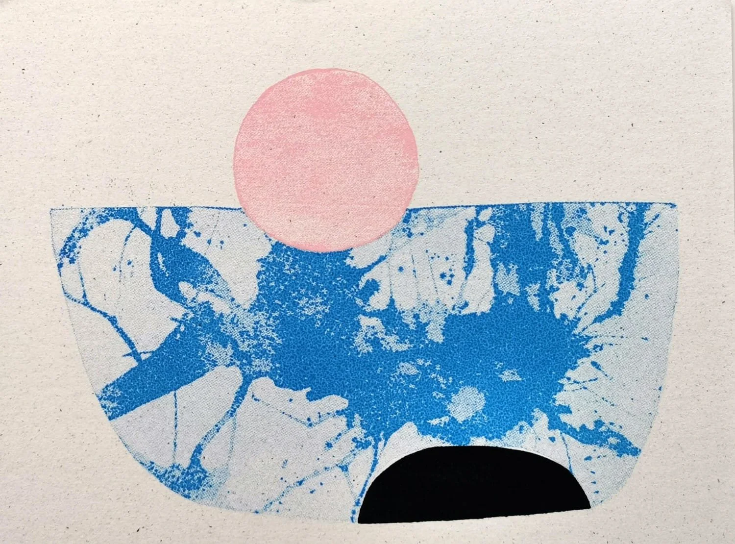   Migrant , 2023, serigraph on paper 