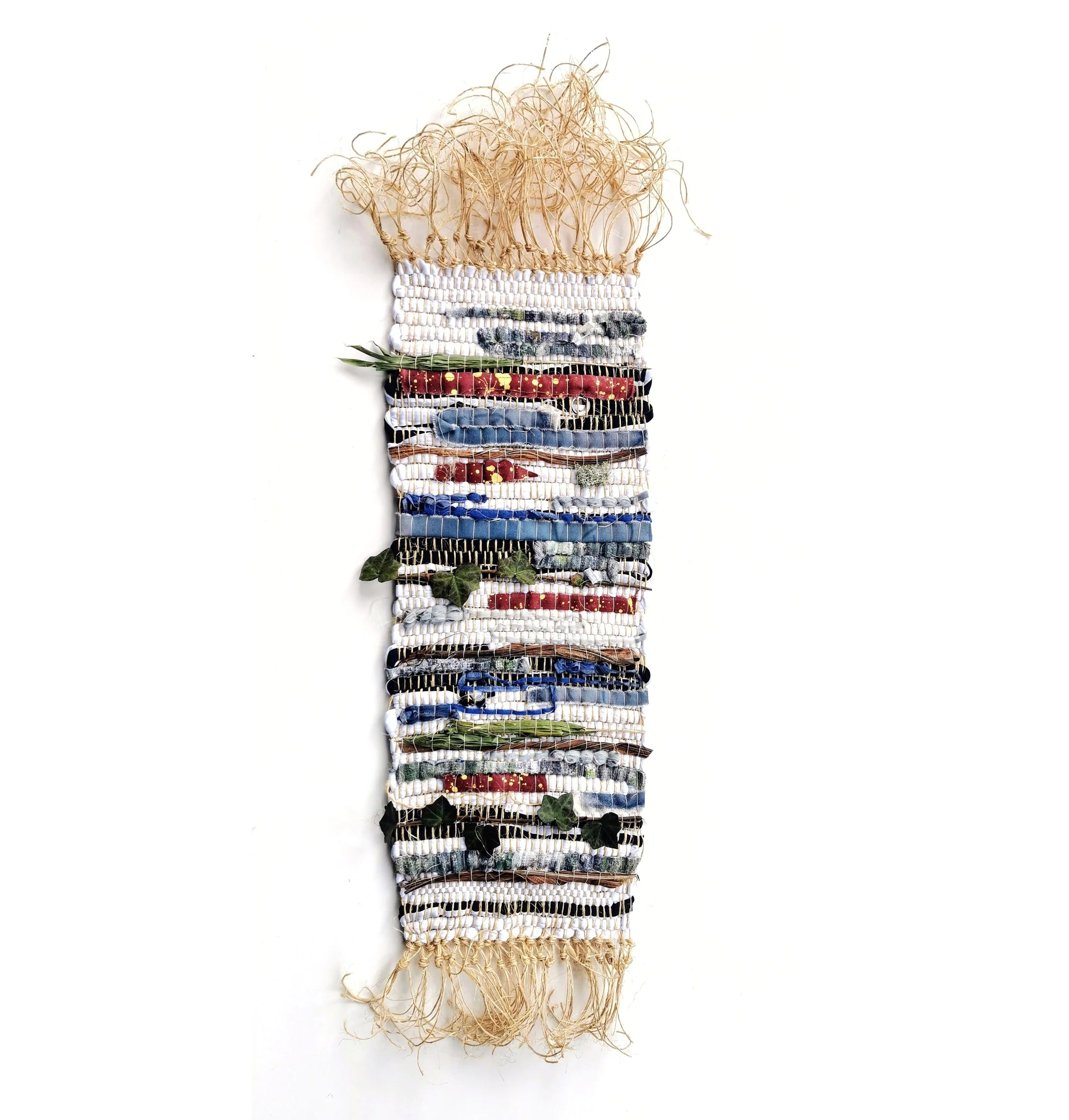   pluriverse , 2025, woven found objects 