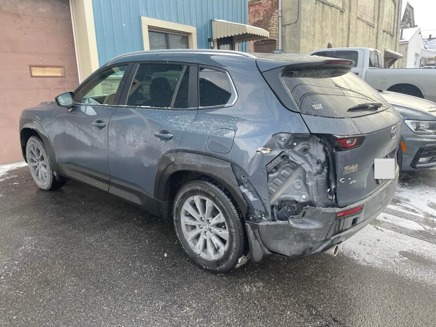 #transformationtuesday with this 2024 Mazda CX-50. New quarter panel, rear door skin, hatch and rear bumper after this collision. Back to looking like it just rolled out of the dealership. **We work with all insurance providers to restore your vehicl