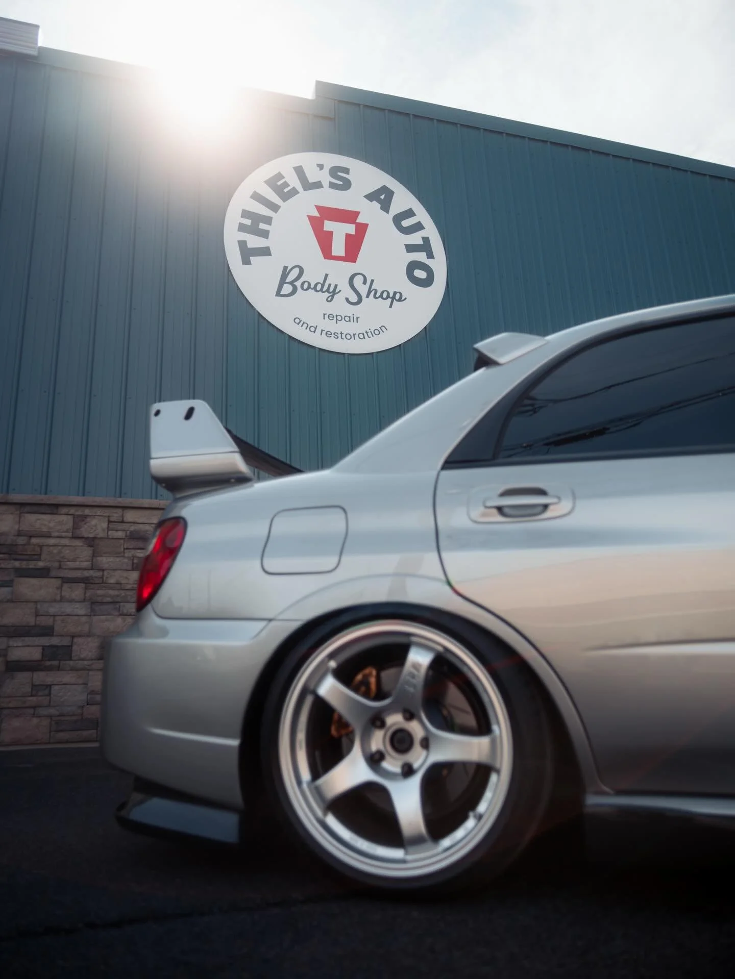 2006 Subaru WRX STi that we just finished up for a customer. We fit this car with rare ZeroSports front and rear bumpers, new oem fenders that are modified to accommodate the wider wheels/tires/air suspension, headlight intake, and quite a few other 
