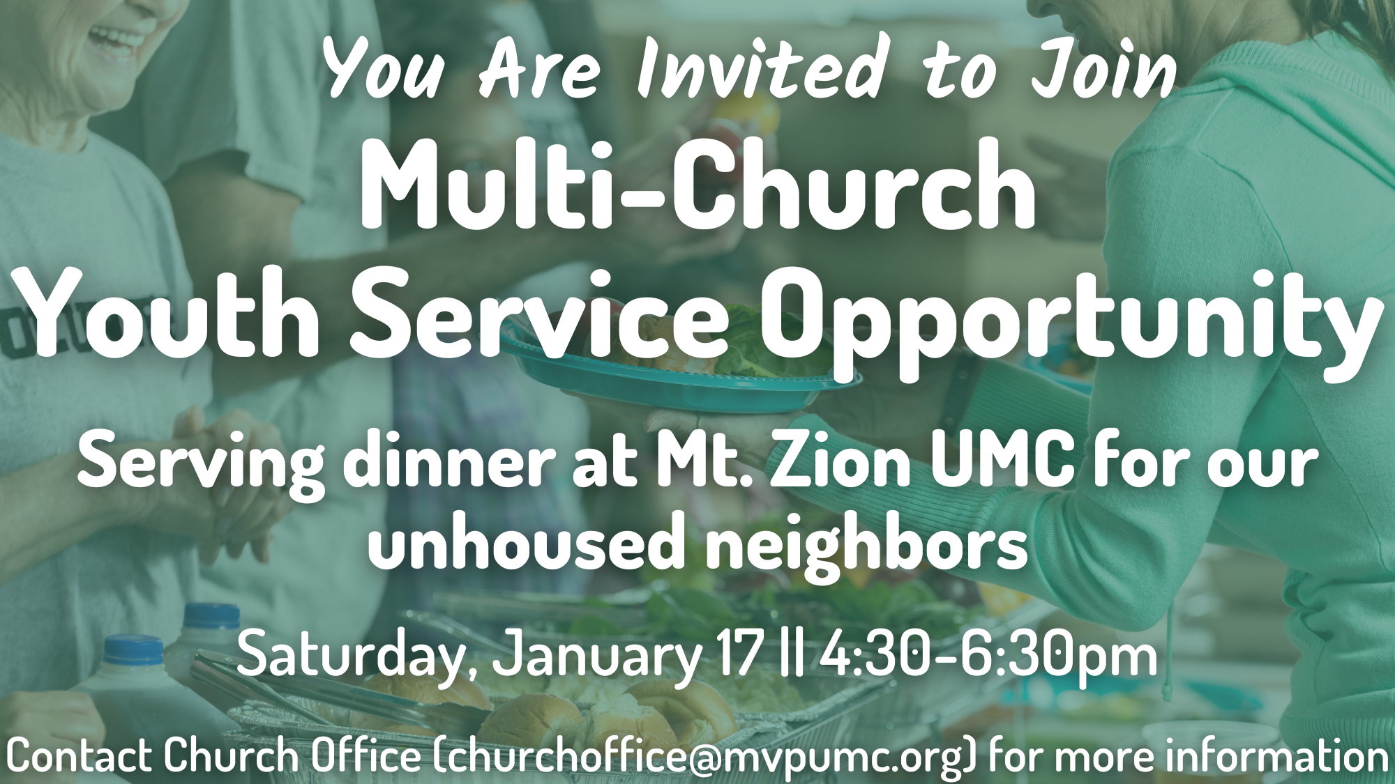 Multi-Church Youth Service Opportunity