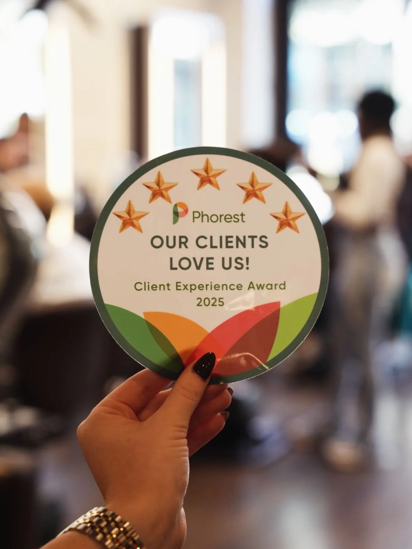 🏅 Excited to share we received a 2025 Phorest Client Experience Award! 🏅

The @phorestsalonsoftware Client Experience Award goes to businesses with an average client rating of over 4 out of 5 stars between March 1, 2024 and February 28, 2025 based 