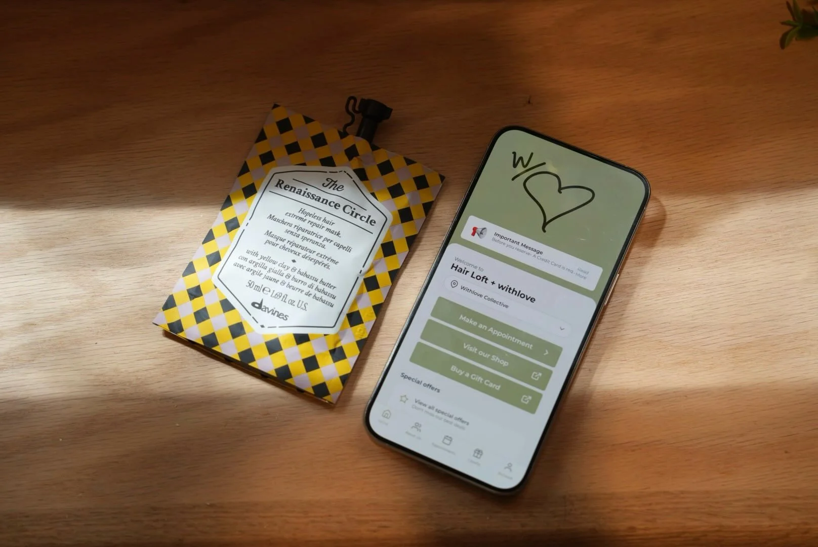 Special Delivery! 🆓🎁 Get a complimentary Renaissance Circle Mask by Davines this month and free shipping on orders over $50 always.