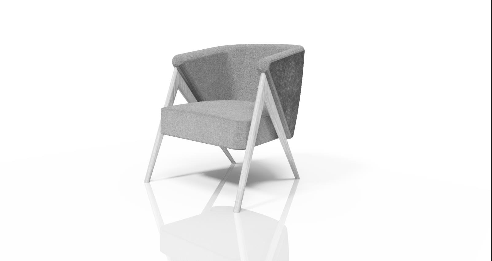 Revit furniture families, high quality lounge chair model — ASIG BIM