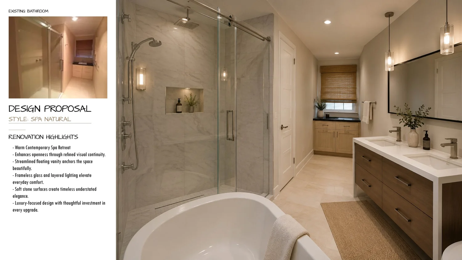 Natural Spa Bathroom Design Preview example