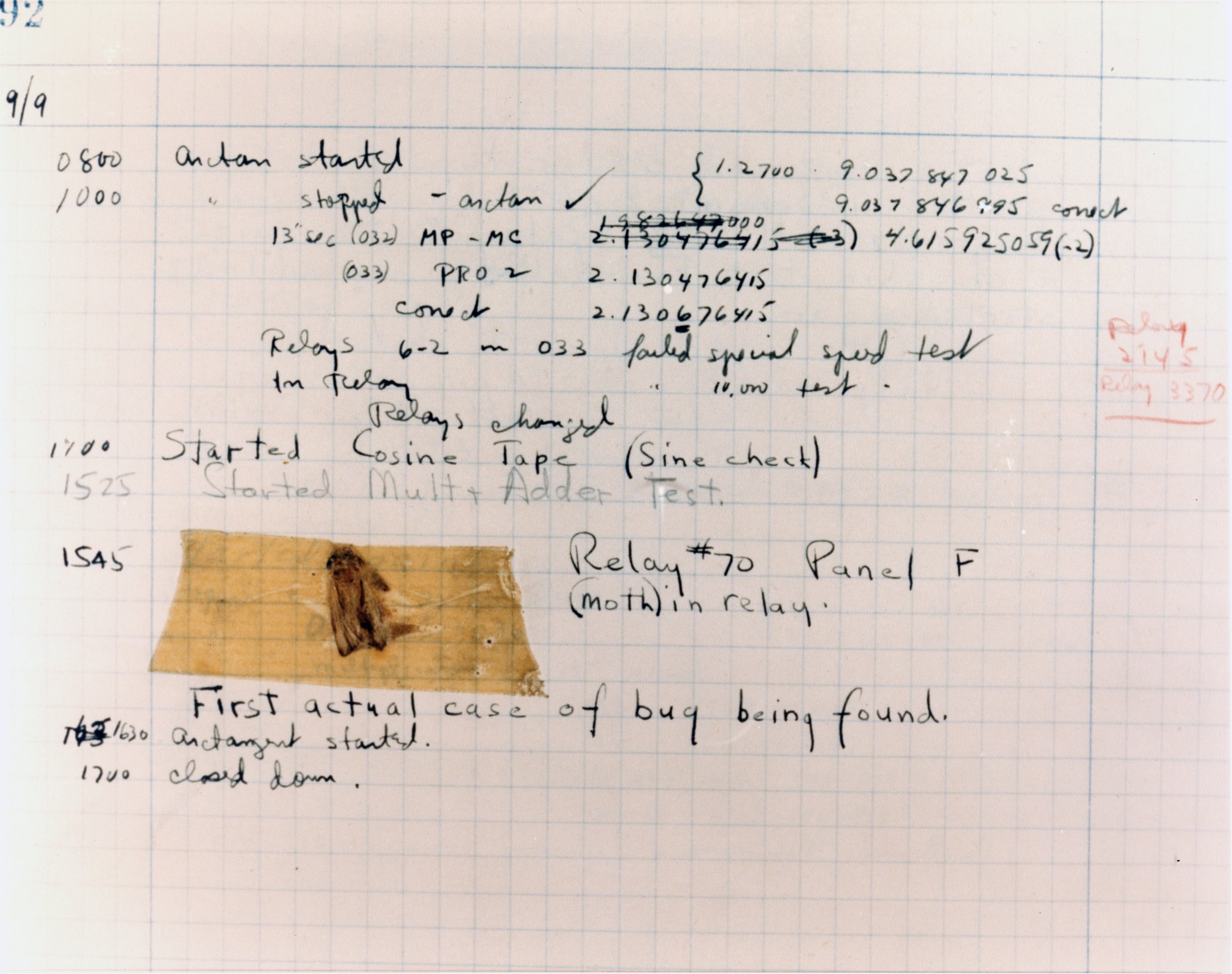 "The First Computer Bug"