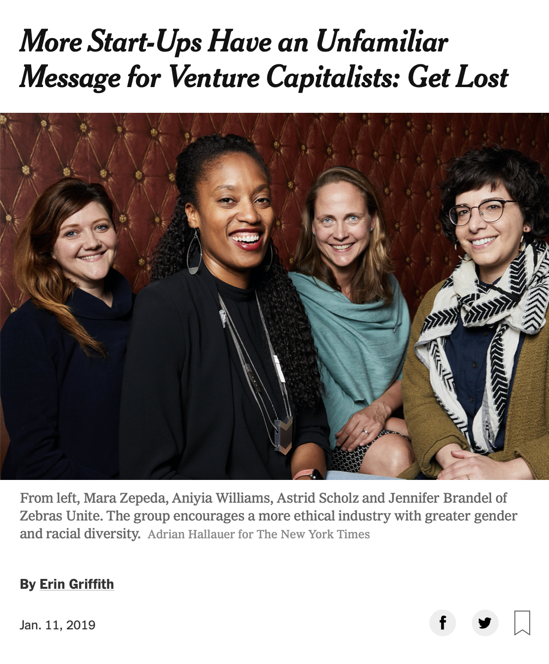 NYT article about zebras