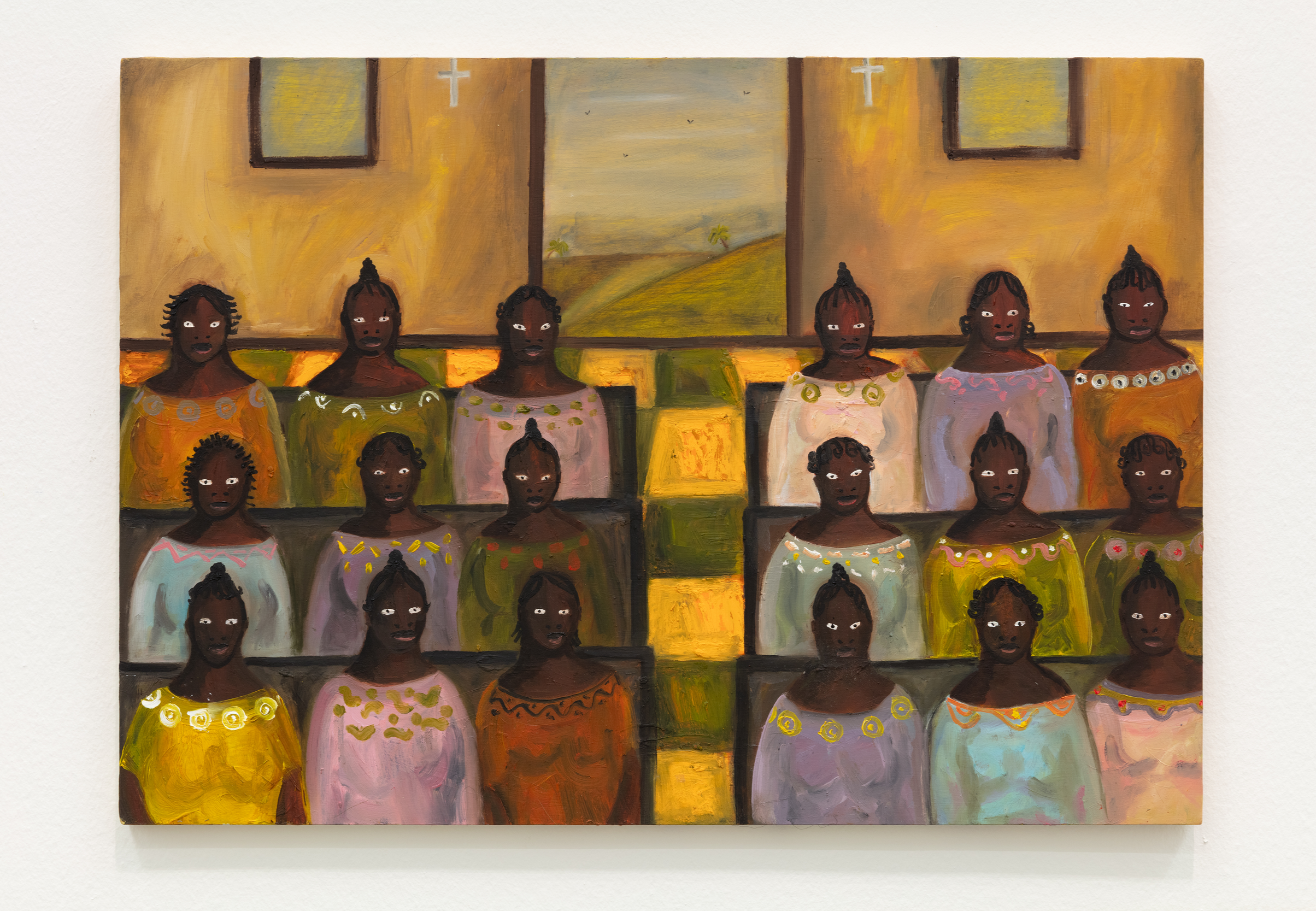 Eyes Wide Shut, 2026, oil on wood panel, 42 x 59.4 cm