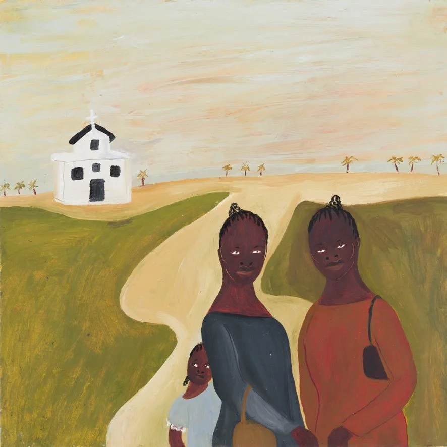 The White Chapel, 2024, oil on paper, 25 x 25cm