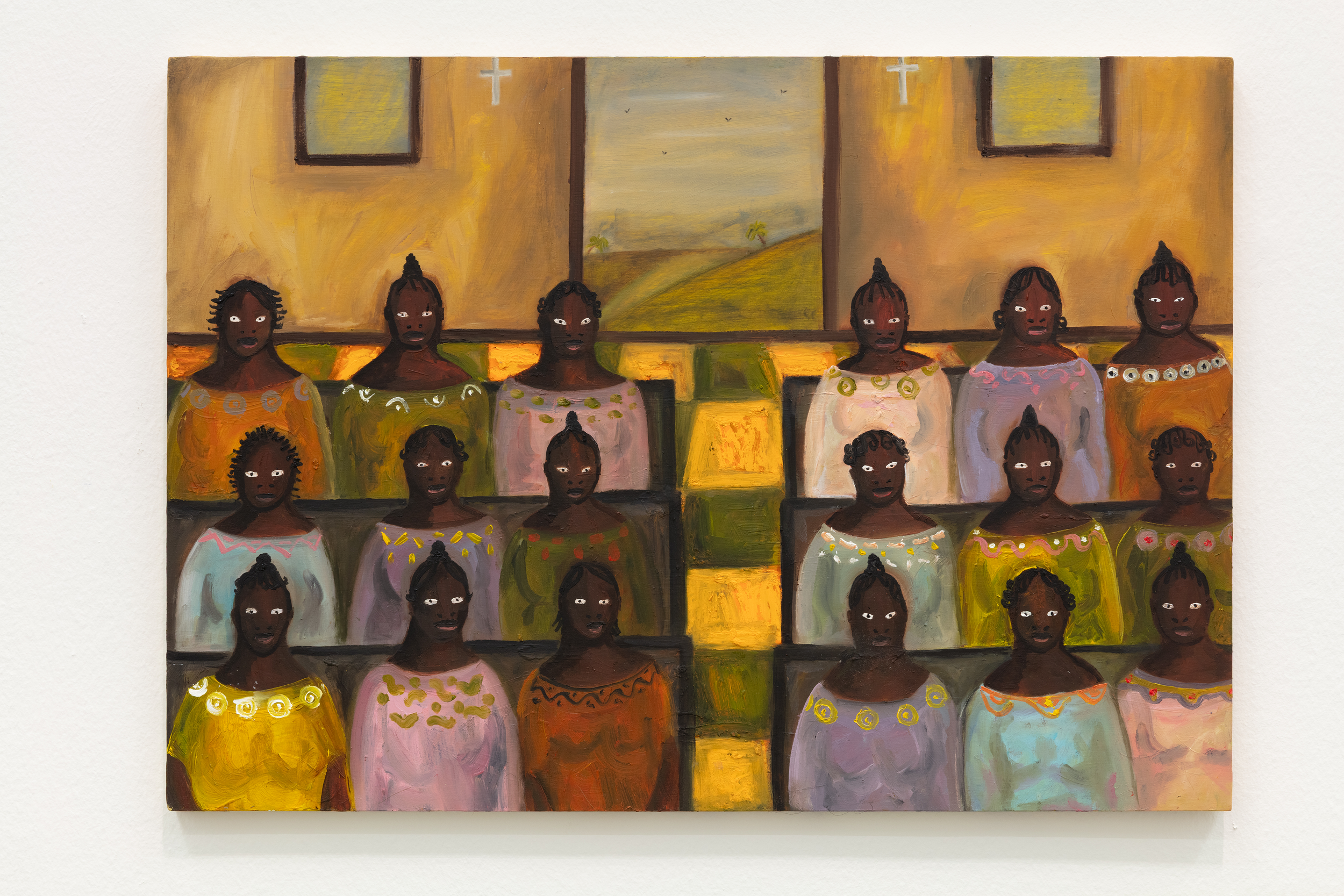 Eyes Wide Shut, 2026, oil on wood panel, 42 x 59.4 cm