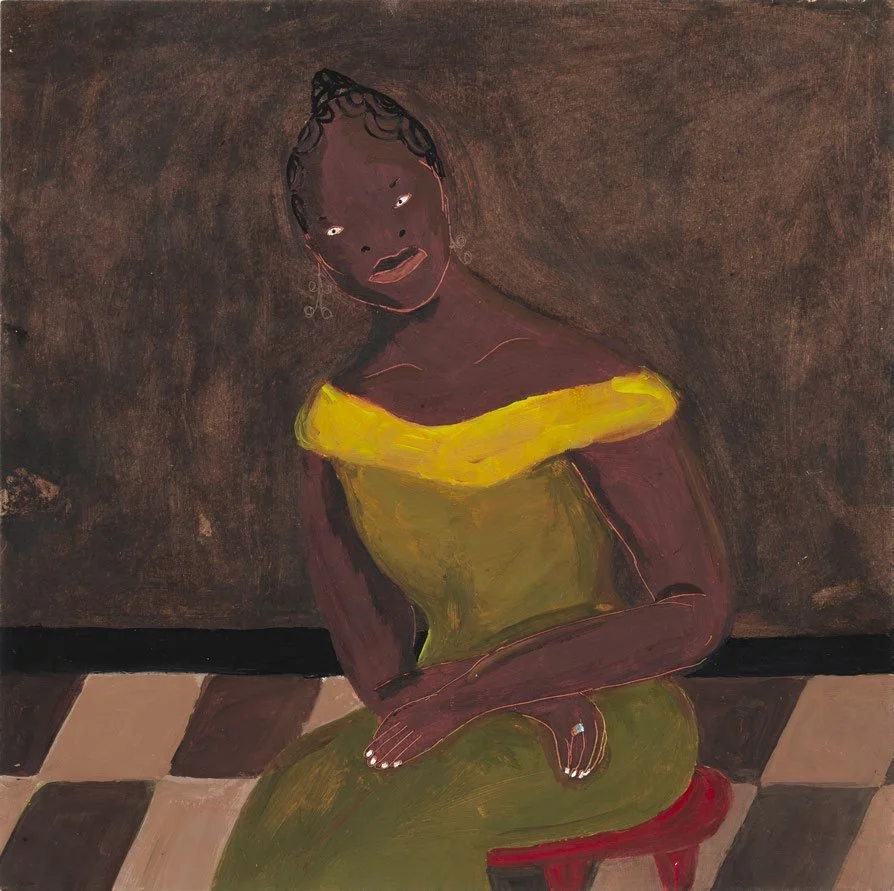 A Married Women, 2024, oil on paper, 25 x 25cm