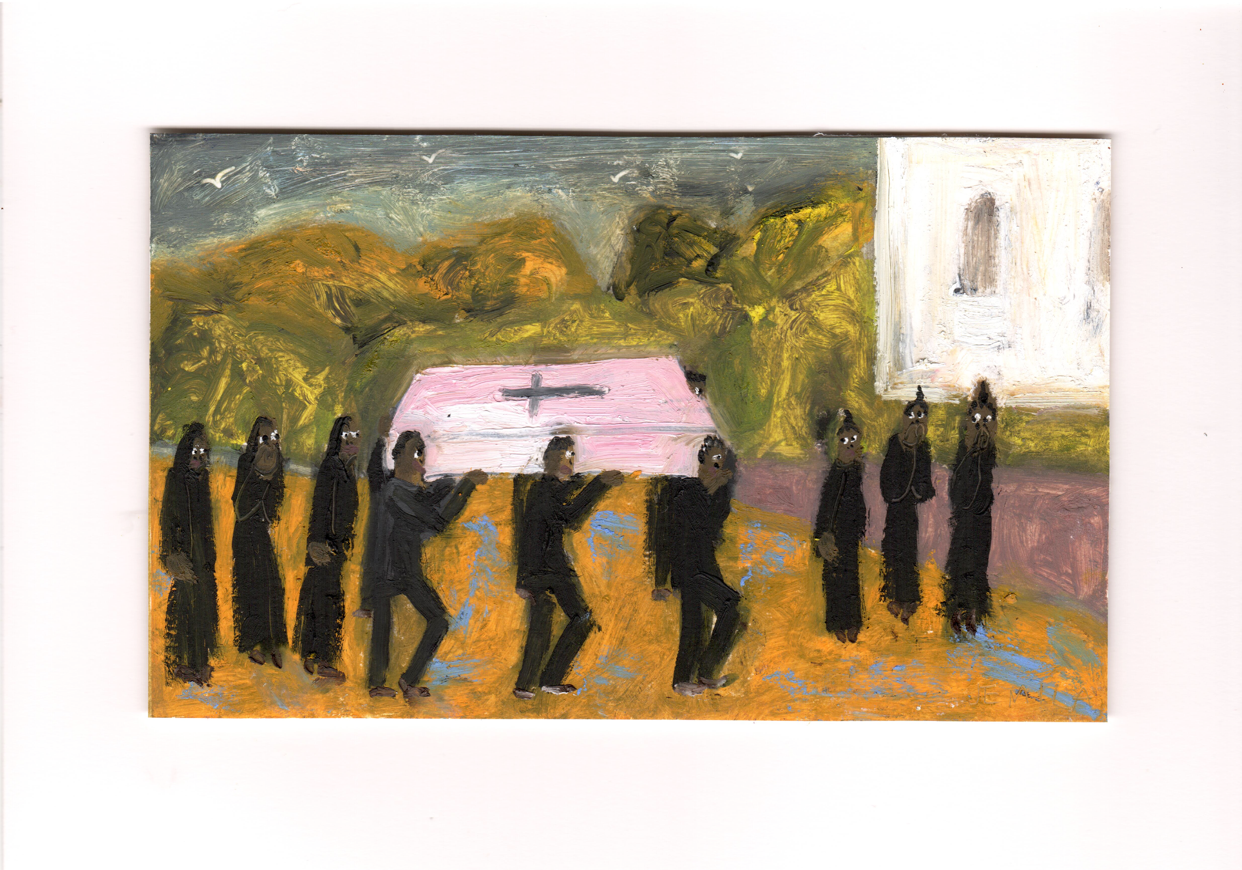 Transition, oil on paper, 14.8 x 21 cm, 2026