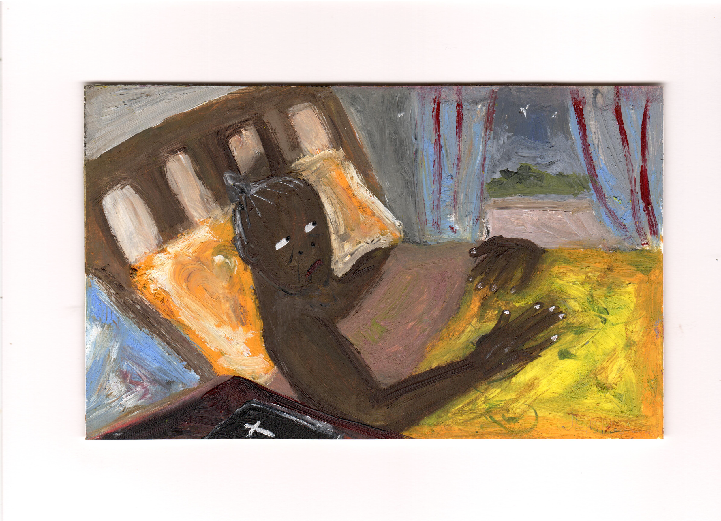 God Fearing Woman, oil on paper, 14.8 x 21 cm, 2026