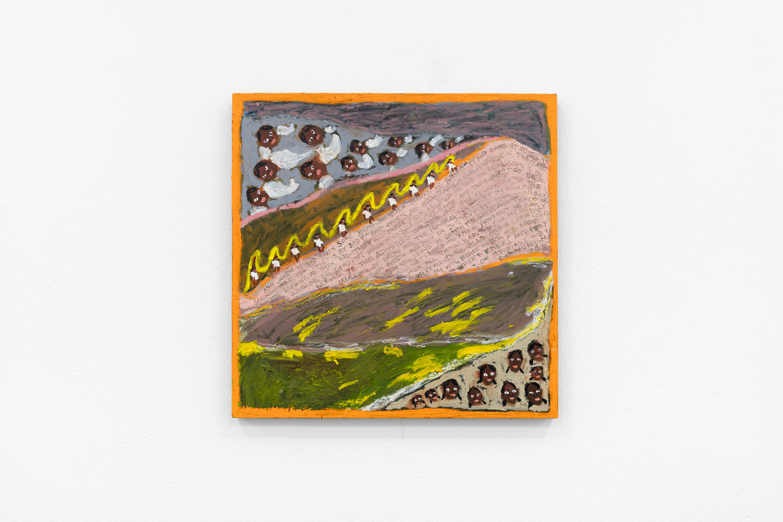 First Communion, 2025, oil on wood panel, 35 x 35 cm