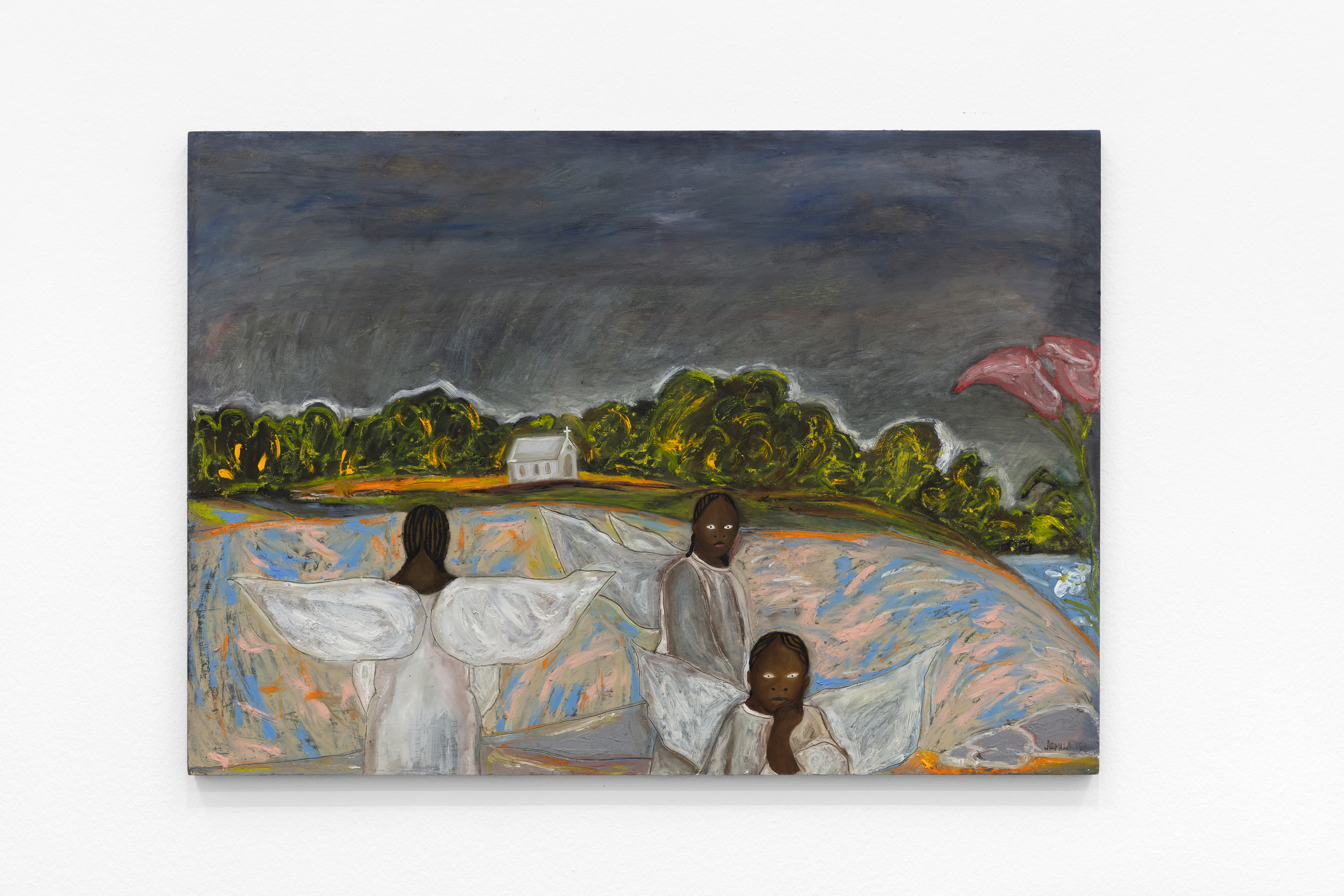 Please Pick Me, 2026, oil on wood panel, 59.4 x 84.1 cm