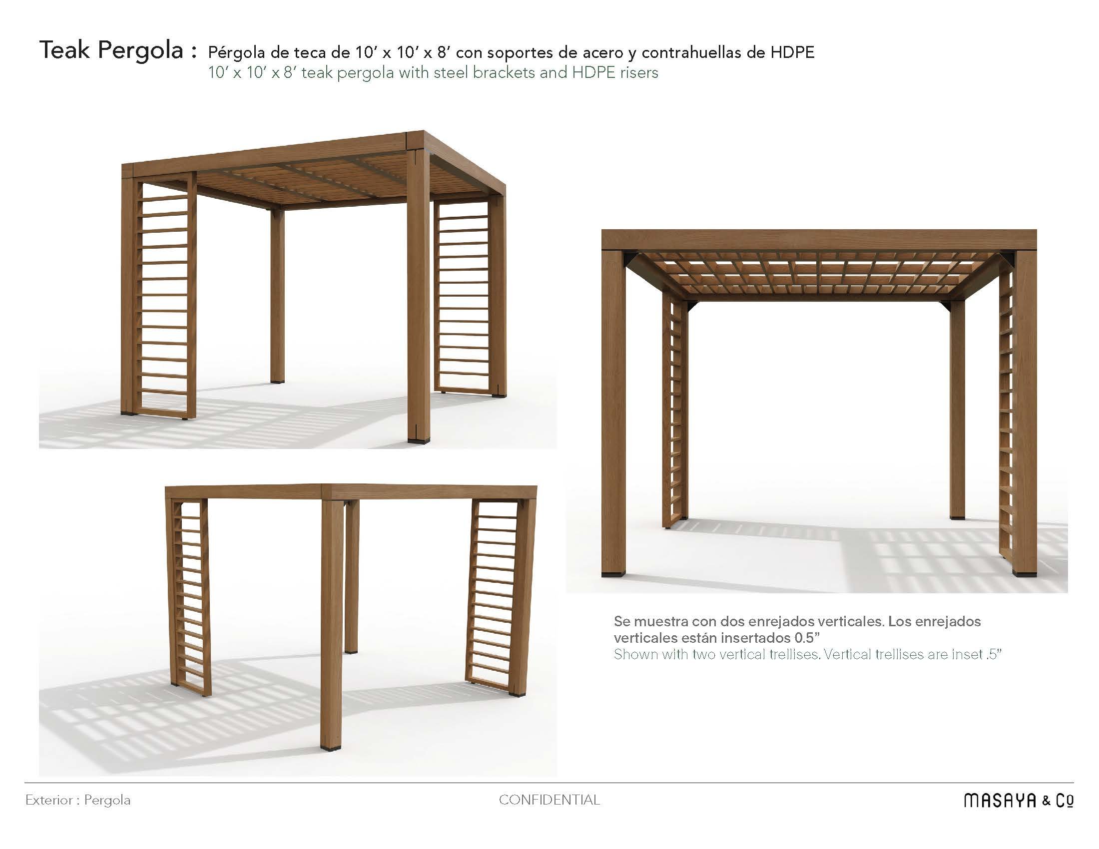 Conceptual Drawings, Pergola & Trellis