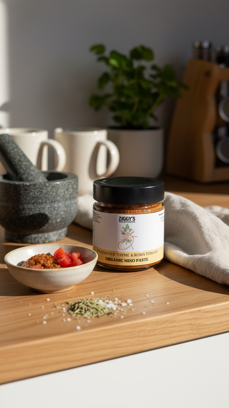 Organic Wild Native Thyme & Roma Tomato Miso