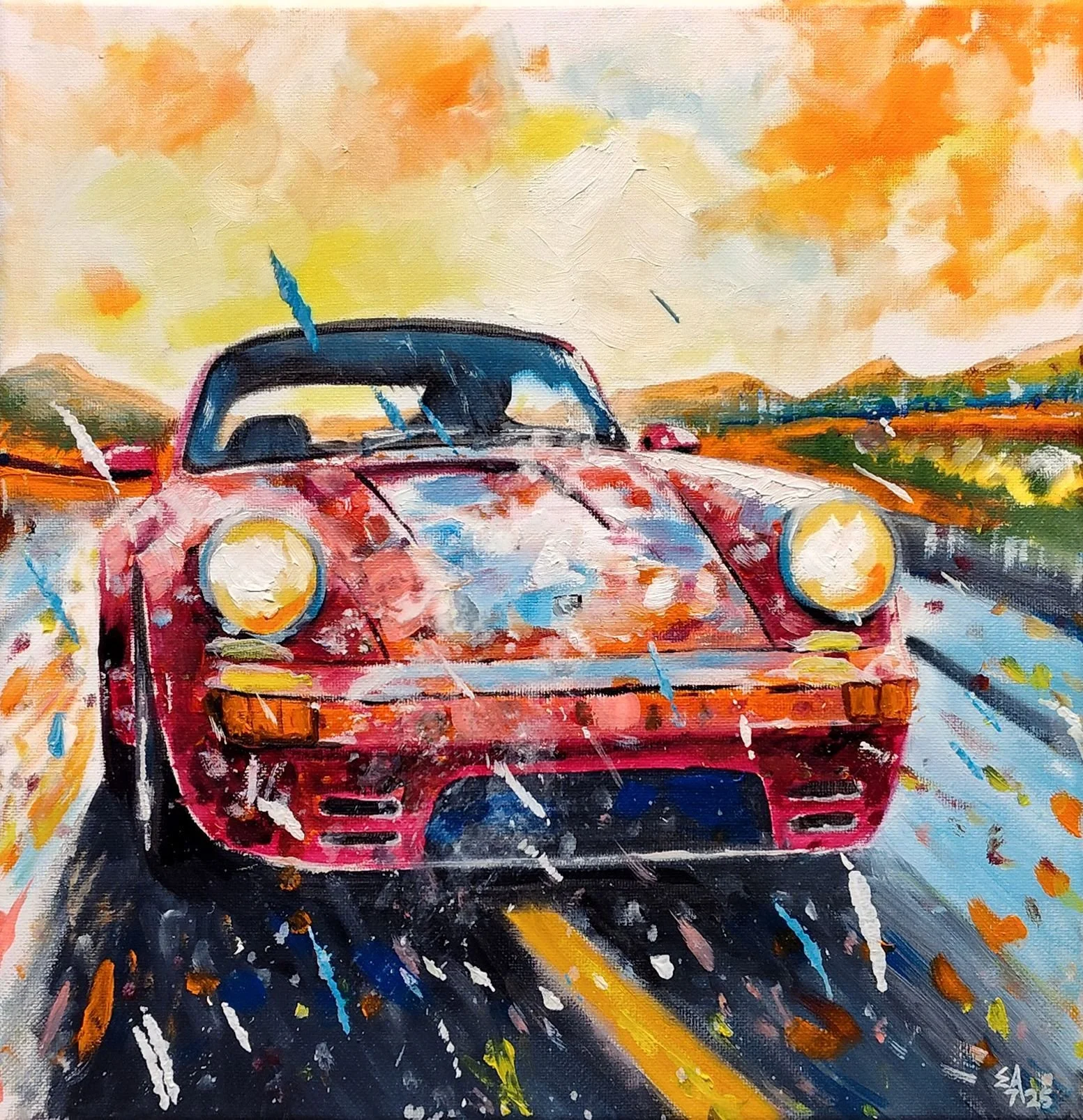 GUEST ARTIST: Eric Anderson, DRIVEN BY DESIGN, Oil Paintings of Luxury Automobiles