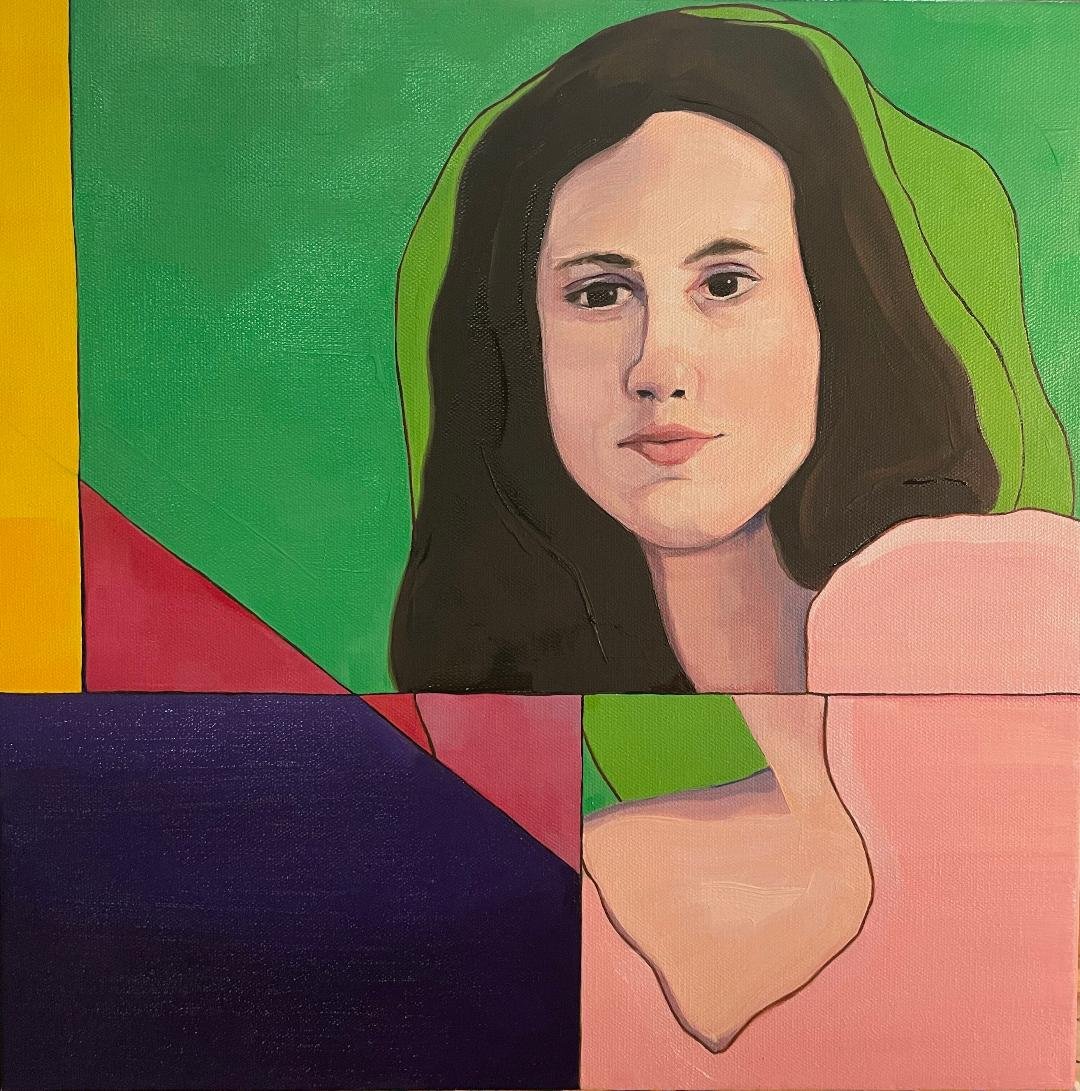 NEW: Spring Abstraction no. 1 -- 16 x 16 Oil on Canvas $500 