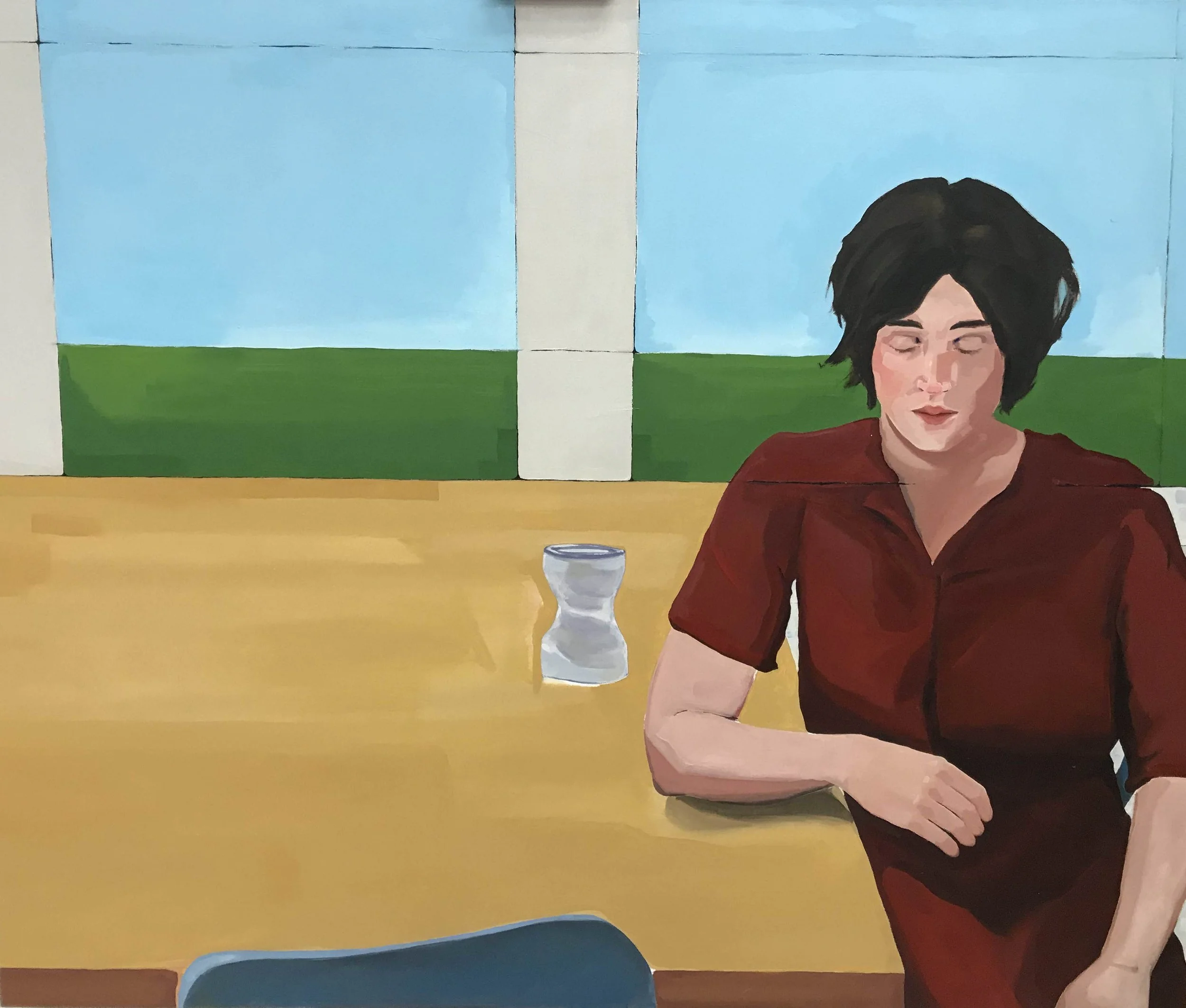 Winter Abstraction no. 1 -- Summer Stillness
58 x 48 Oil on Canvas, Mounted on Board $2500
