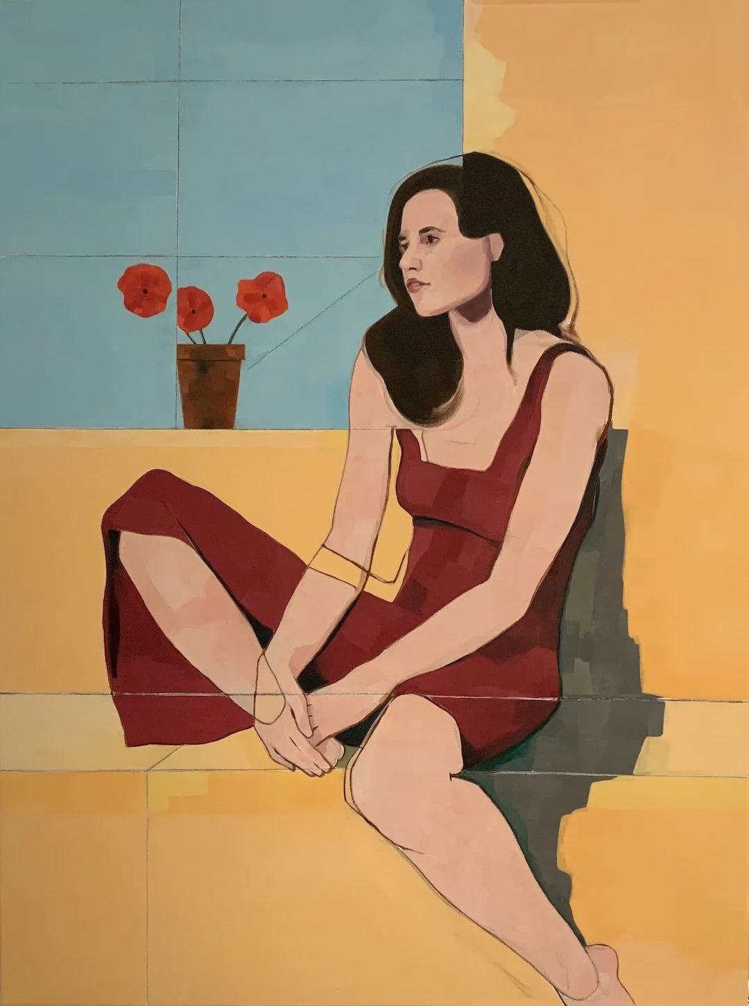 The Silence of Afternoon Sunlight (or)
Loneliness 40 x 30 Oil and Graphite on Canvas $1000