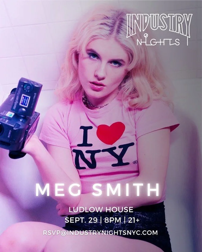NYC! September&rsquo;s Industry Nights is FRIDAY, the 29th with a special performance by Meg Smith 🤘🏻

This event is free with RSVP | Entry based on capacity

Email: RSVP@industrynightsnyc.com