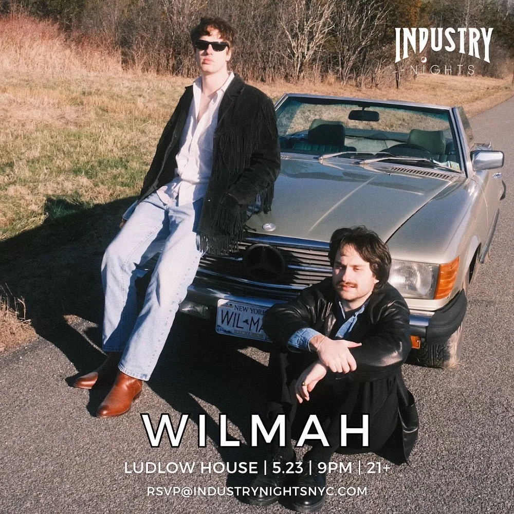 🗣️TUESDAY MAY 23RD, @wilmahtheband is performing on the Industry Nights stage at Ludlow House! 

*Doors at 9pm*

Send names to rsvp@industrynightsnyc.com for guestlist!