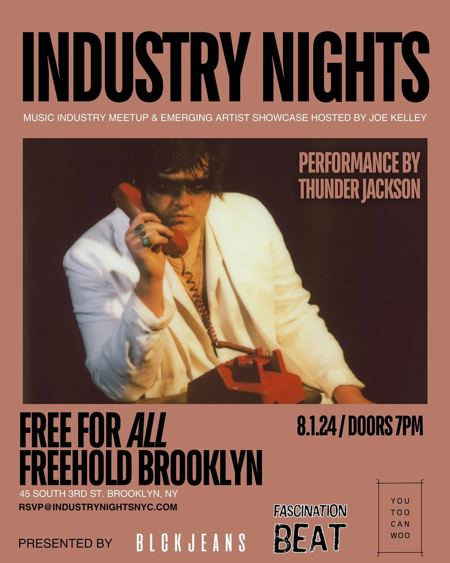 !MAJOR NEWS!

We&rsquo;re thrilled to announce our next Industry Nights event, a monthly music industry meet-up and emerging artist showcase. This time, we&rsquo;re moving to an exciting new venue: Freehold in Williamsburg, Brooklyn!

We&rsquo;re bri