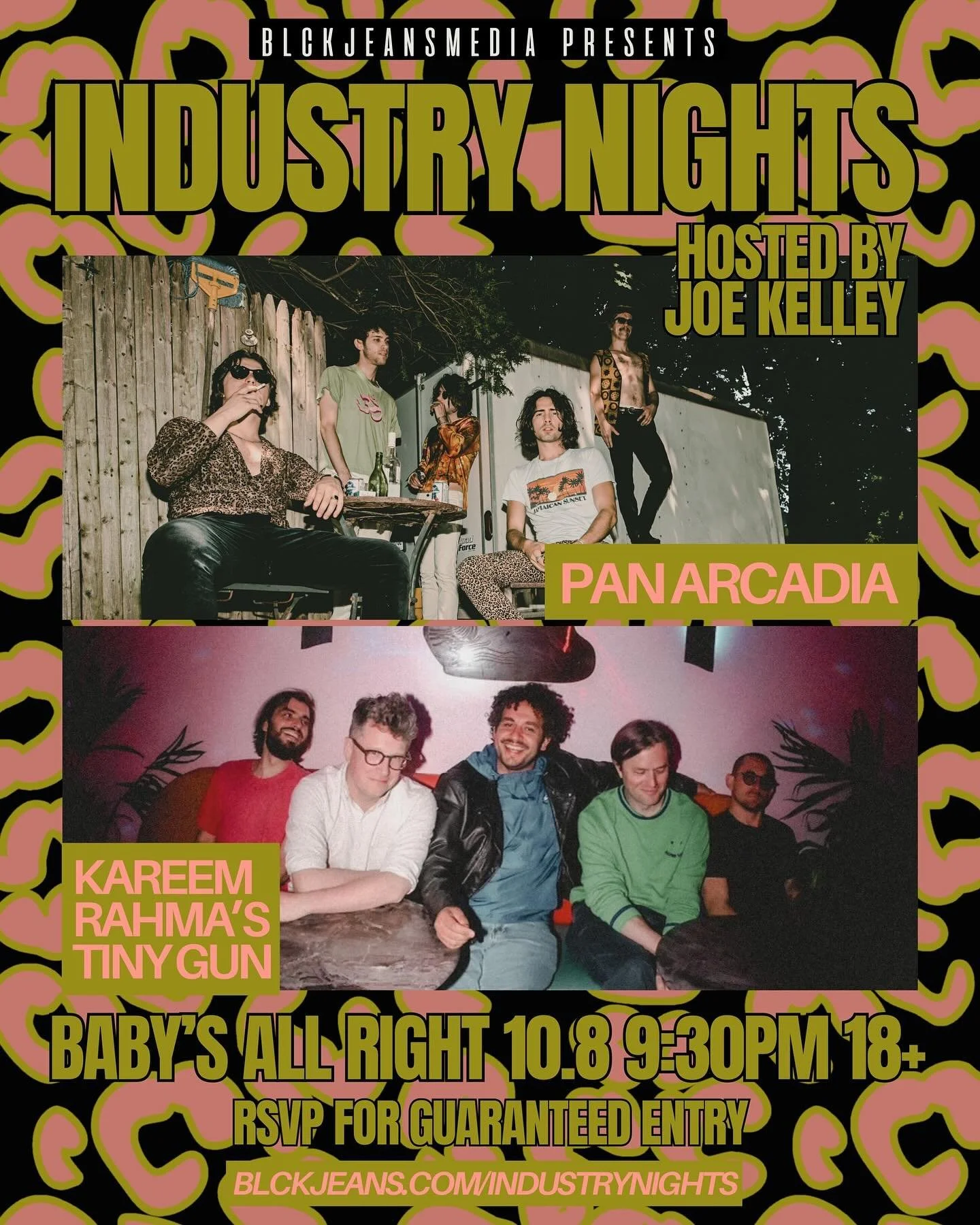 🔊🔊NEW DATE, NEW VENUE, NEW LINE-UP

October&rsquo;s Industry Nights has moved to Tuesday October 8th at the iconic Baby&rsquo;s All Right. We added Kareem Rahma&rsquo;s Tiny Gun, AND we&rsquo;re now 18+!

Head over to BLCKJEANS.com/industrynights t