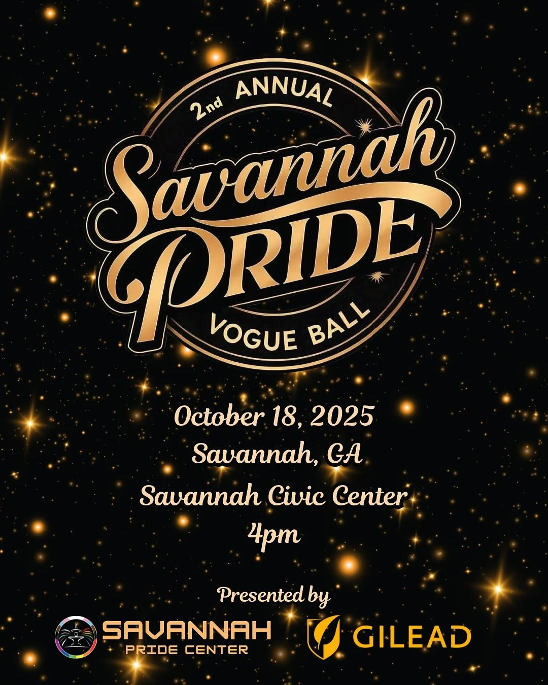 Savannah Pride Center is proud to present the 2nd Annual Savannah Pride Vogue Ball! Get ready for an unforgettable night with community. This open to all experience is perfect for anyone looking to express themselves and have fun! We are giving away 