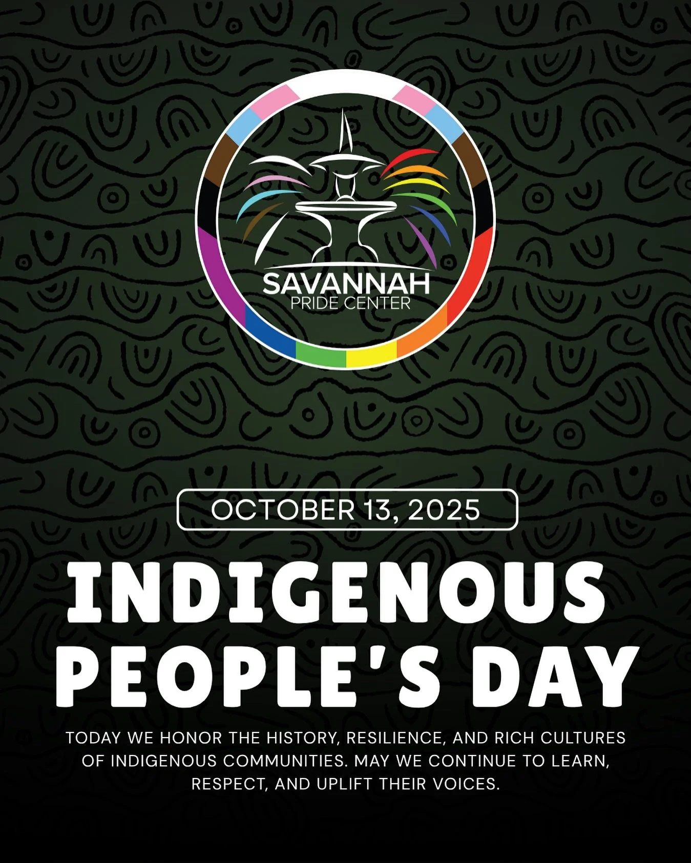 We are closed today in observance of Indigenous People&rsquo;s Day