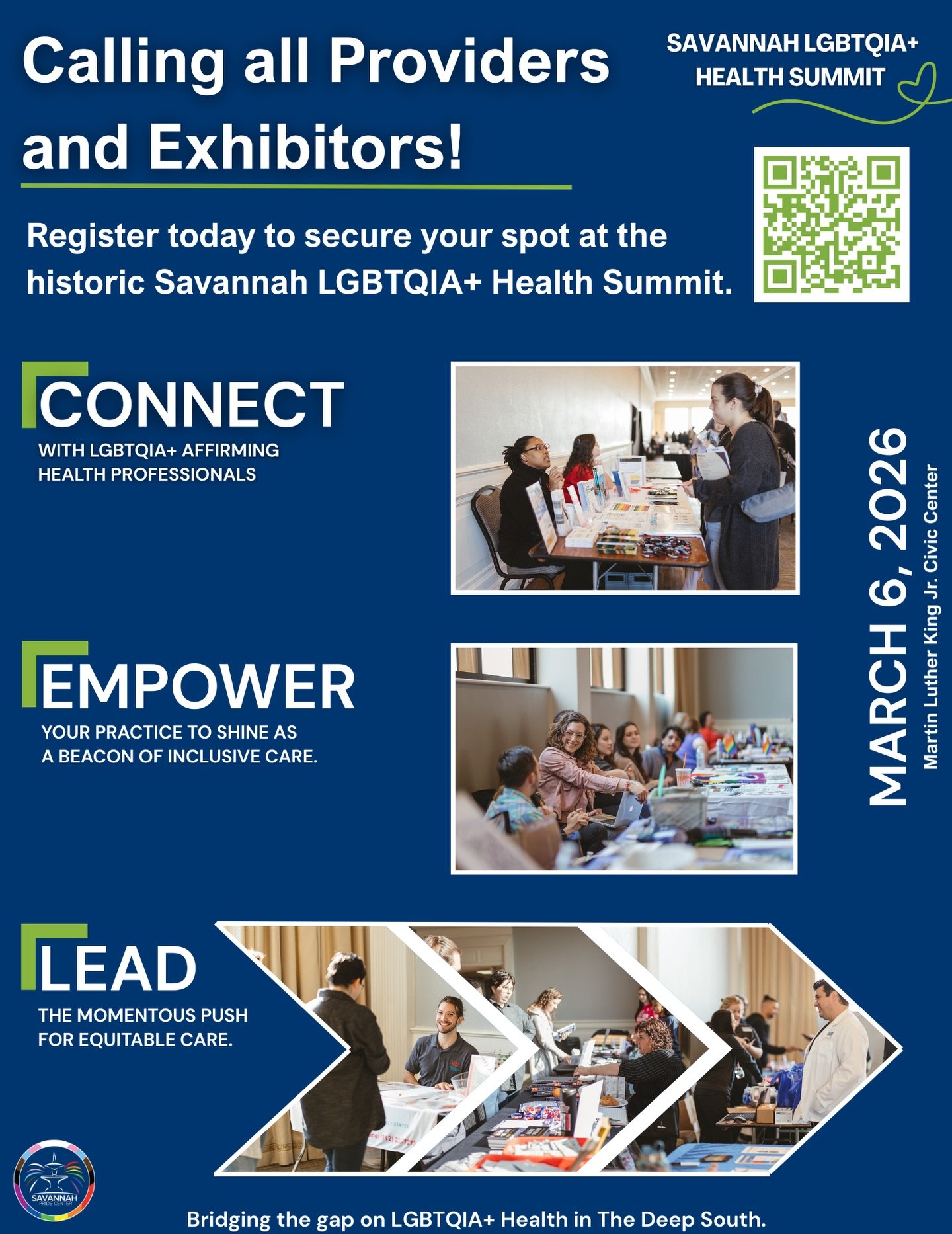 🏳️&zwj;🌈🏳️&zwj;⚧️ Calling all providers &amp; exhibitors!

We&rsquo;re inviting LGBTQIA+ affirming organizations, healthcare providers, and community partners to join us for our 2nd Annual Savannah LGBTQIA+ Health Summit on March 6, 2026 at Martin
