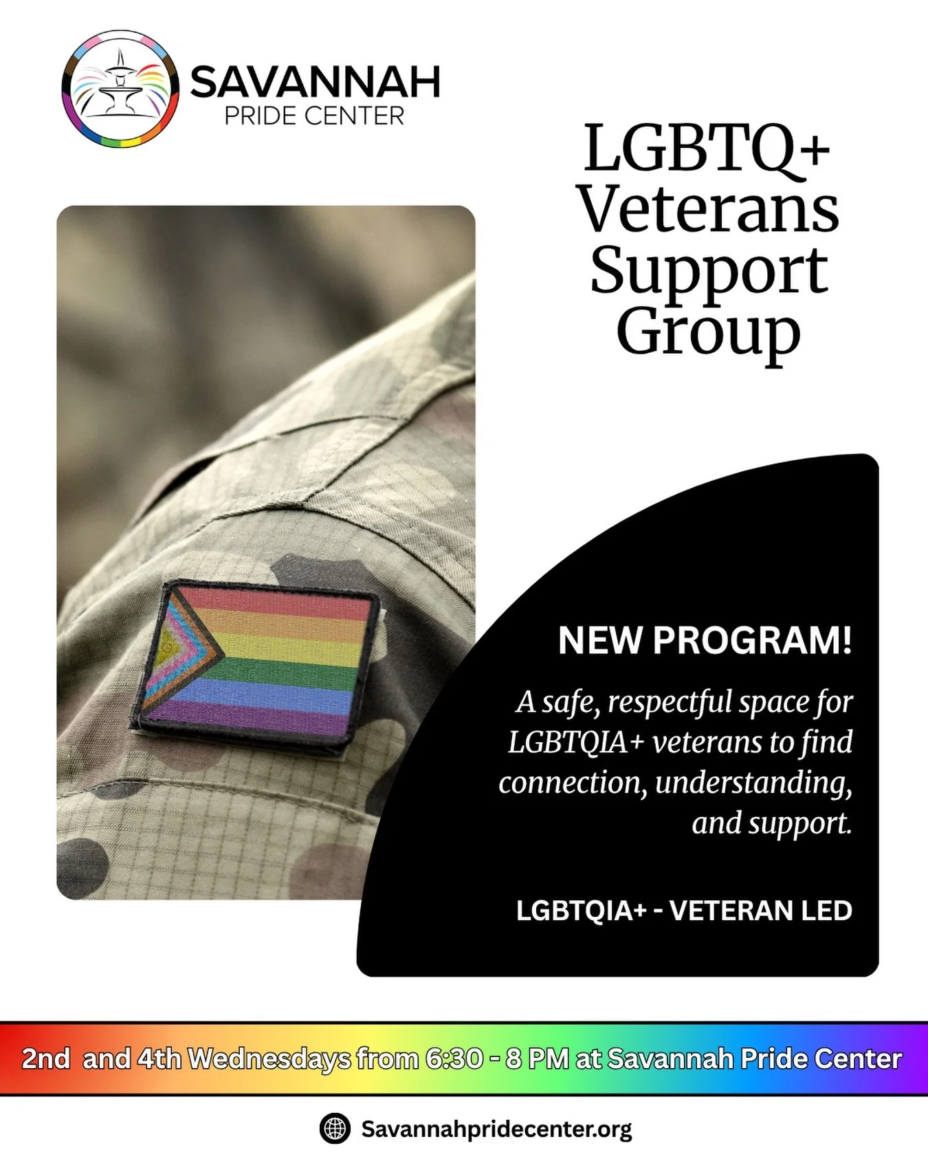We&rsquo;re proud to announce our new LGBTQIA+ Veterans Support Group- a space created for connection, understanding, and community among those who have served while navigating the complexities of identity, service, and belonging.

Beginning in July-