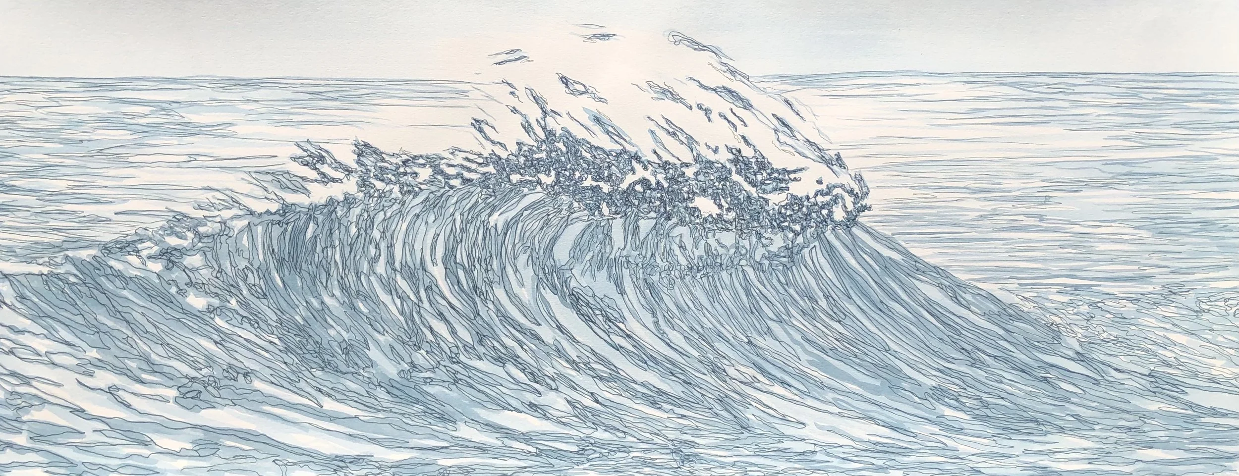 Breaking Wave- Kristin Myers resides in Savannah, GA where she works with the Savannah College of Art and Design (SCAD) as a Foundations Professor by day, thriving artist by night, and beach-going surfer on the weekends. She received her BFA in Paint