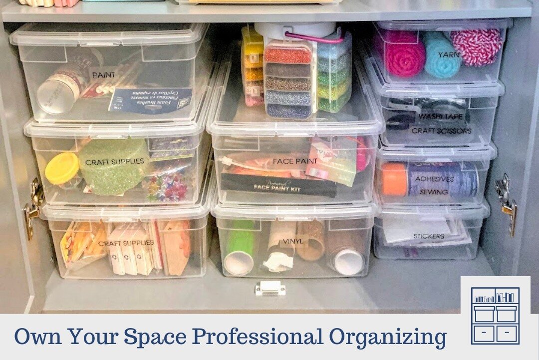 Every family needs a crafting station ✂️🖌
 ...but sorting through all the little pieces can make your head spin.

A professional organizer can transform your craft supplies into a manageable system, no matter if you're an avid crafter or just have a