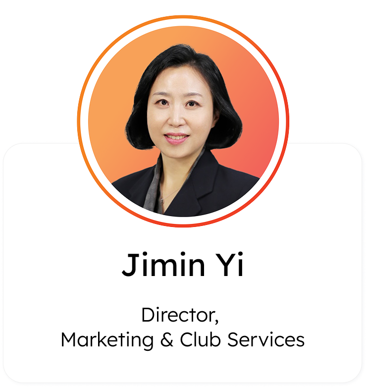 Jimin Yi, Director, Marketing & Club Services