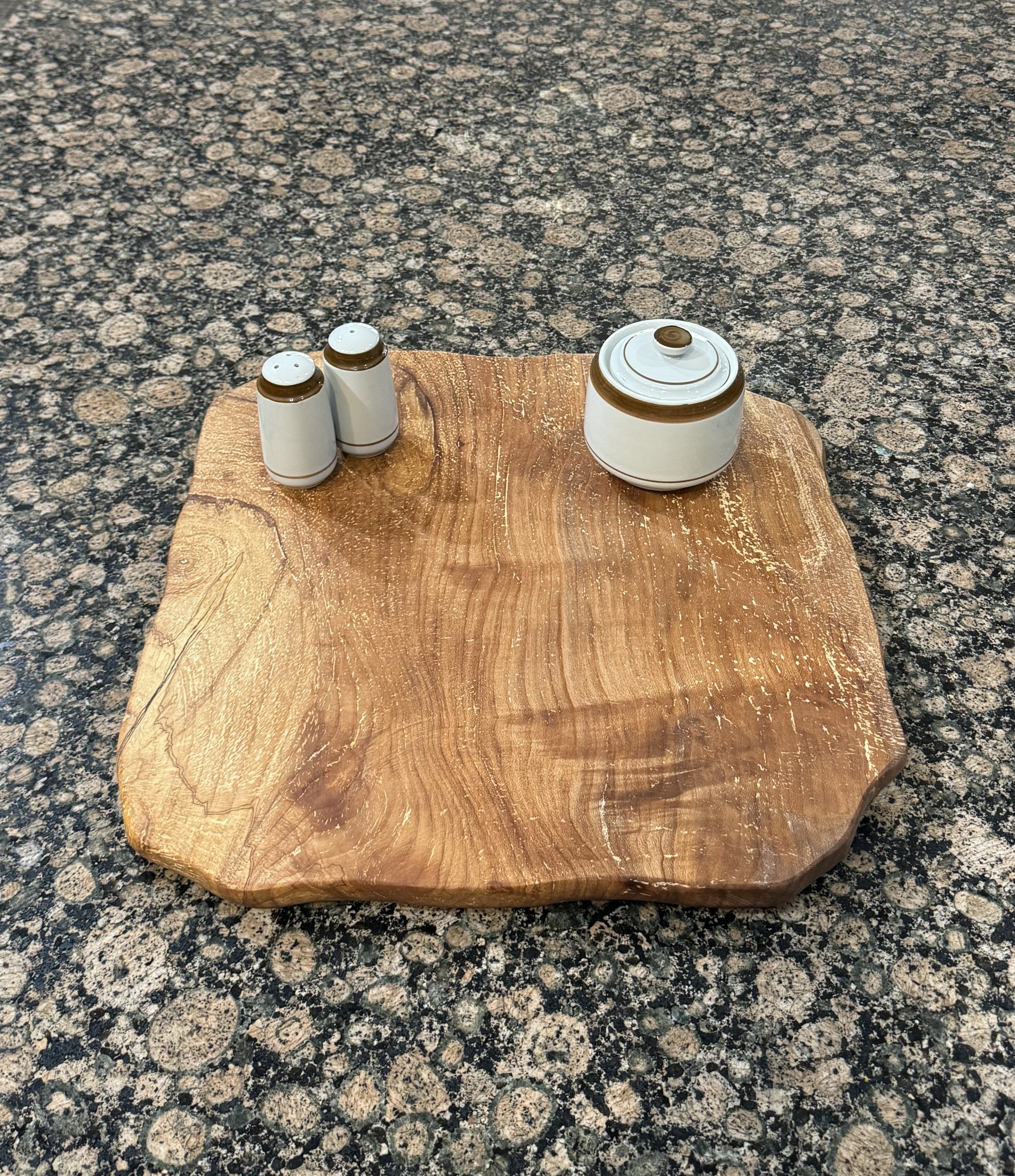 Spalted Maple Live Edge Lazy Susan